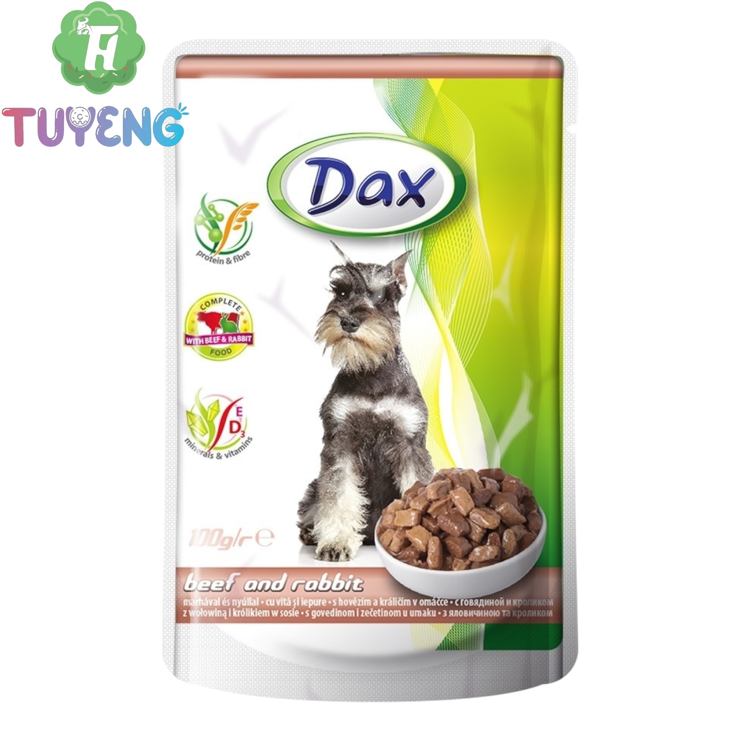 Dax Adult kapsička pro psy hovězí a králičí 100 g
