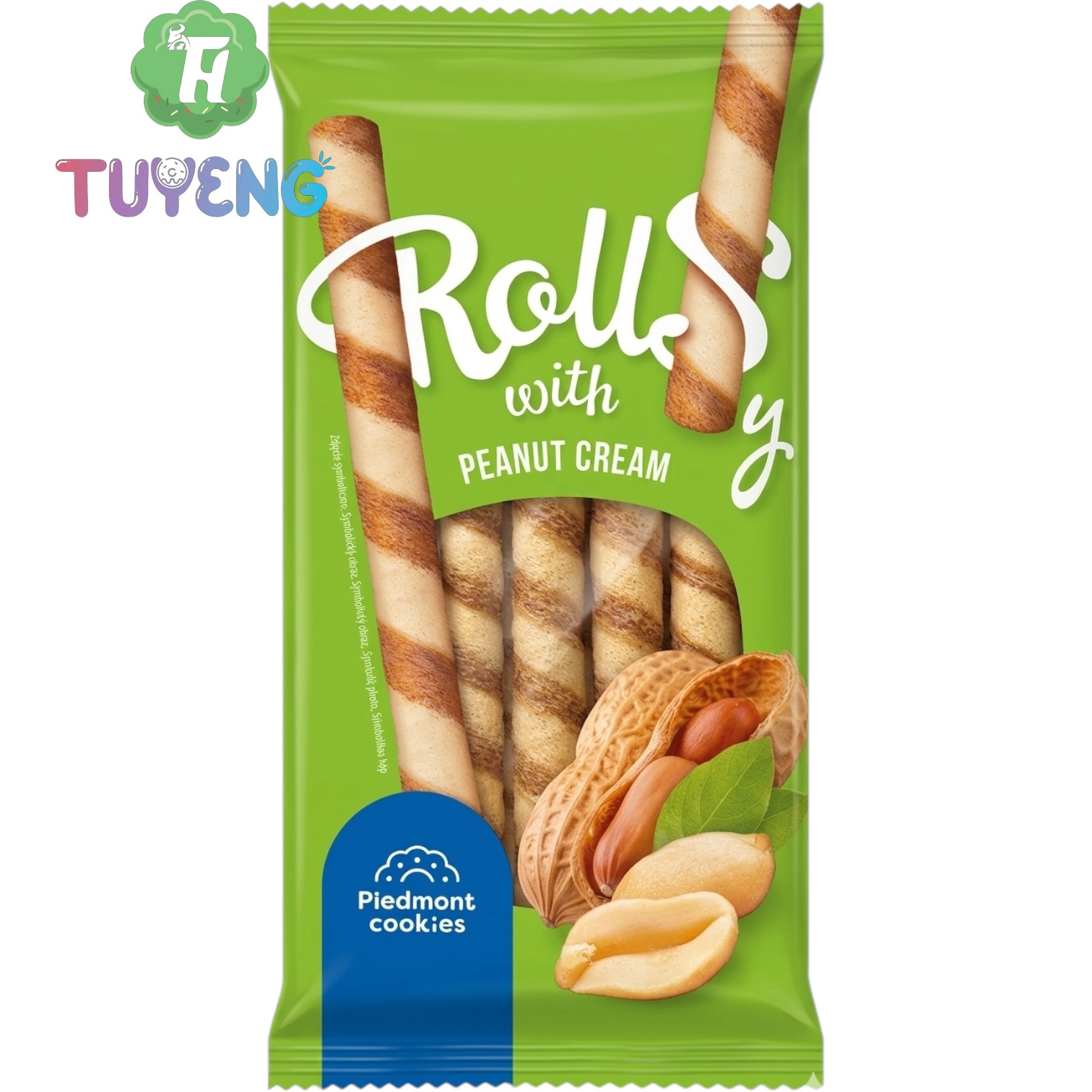 Piedmont Cookies Wafer Rolls With Peanut Cream 160 g