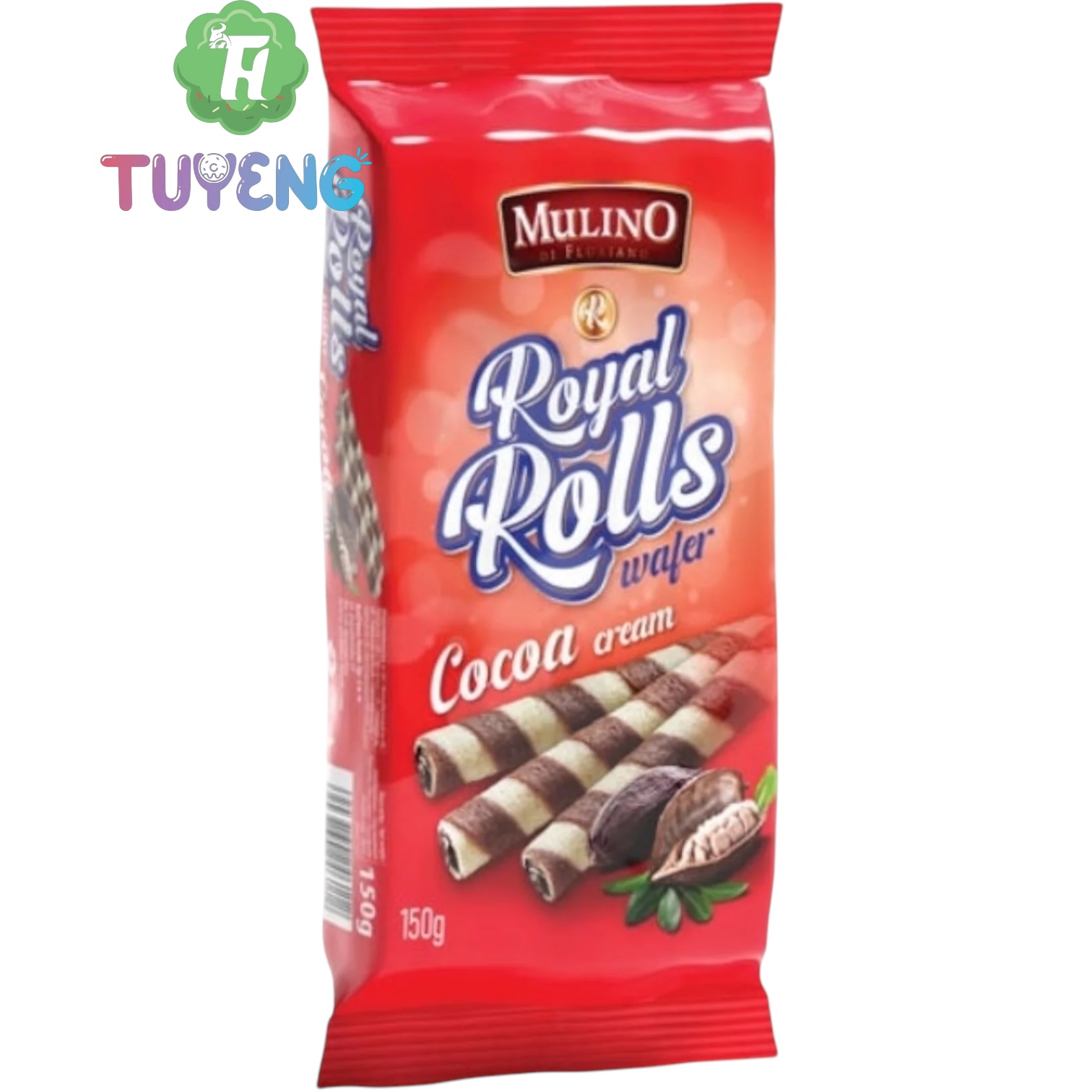 MULINO Wafer Rolls Cocoa 150 g