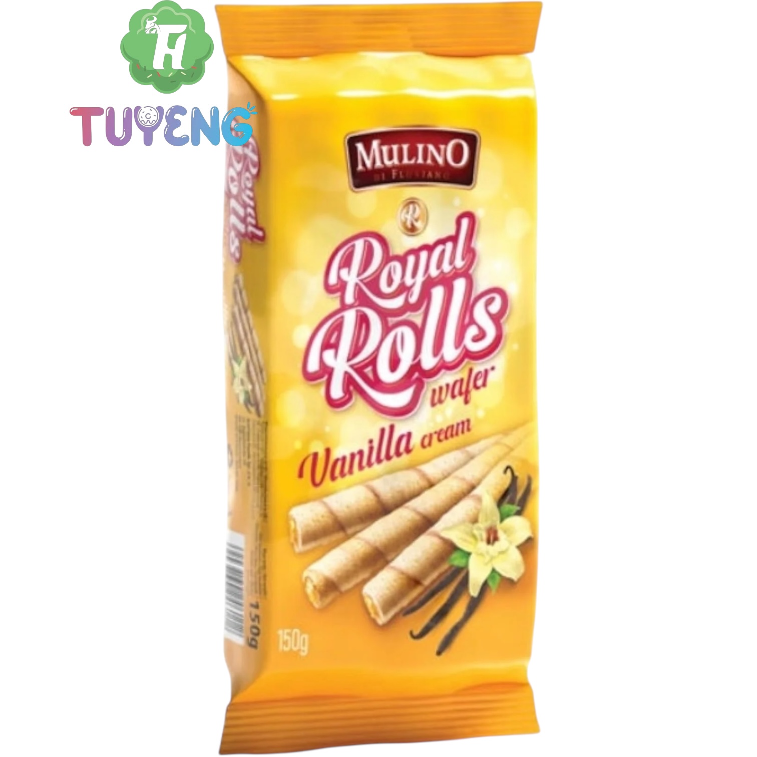 MULINO Wafer Rolls Vanilla 150 g