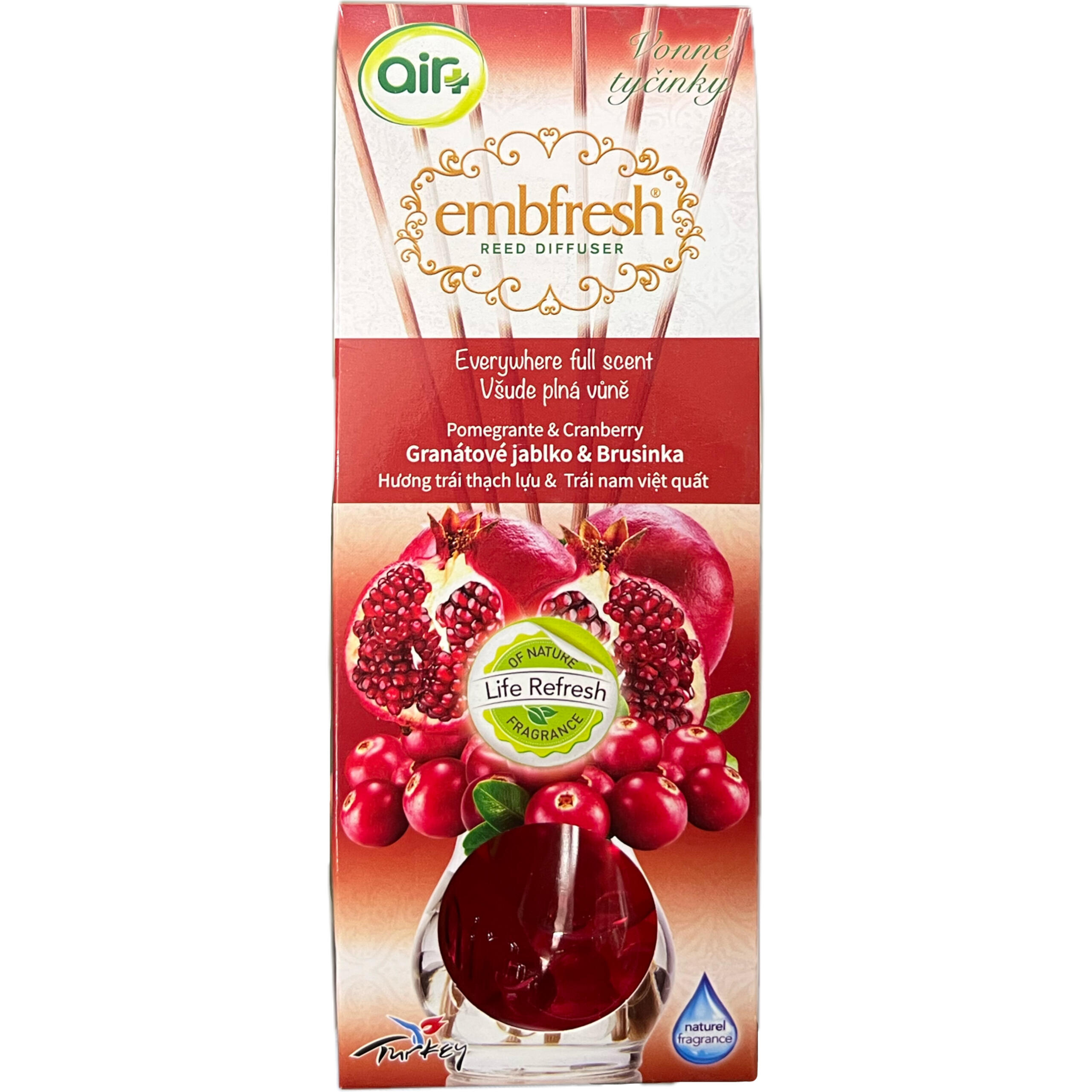 EMBFRESH Vonné Tyčinky Granátové Jablko&Brusinka 35 ml