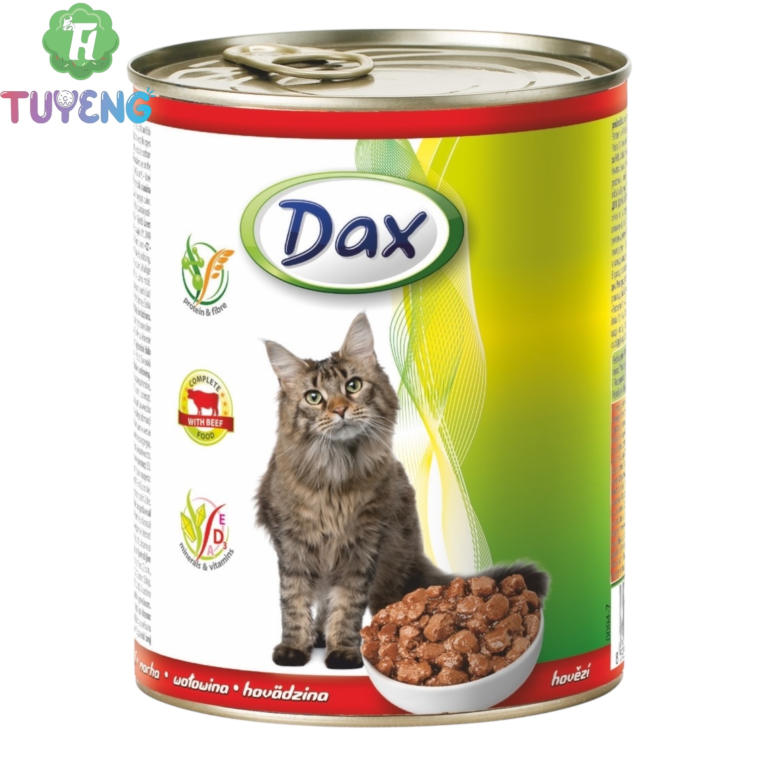 DAX 830 g Kousky Kočka Hovězí