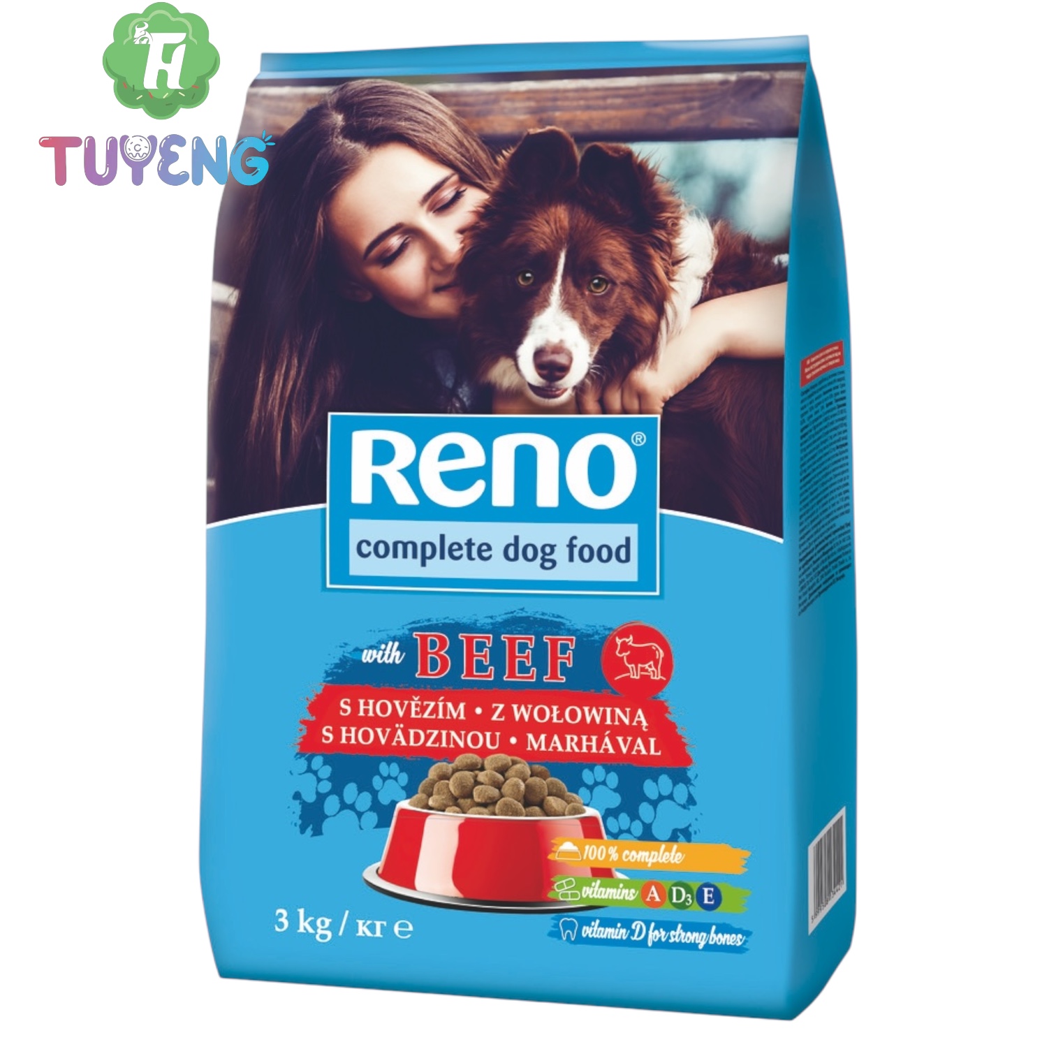 RENO 3 kg Granule Pes S Hovezím