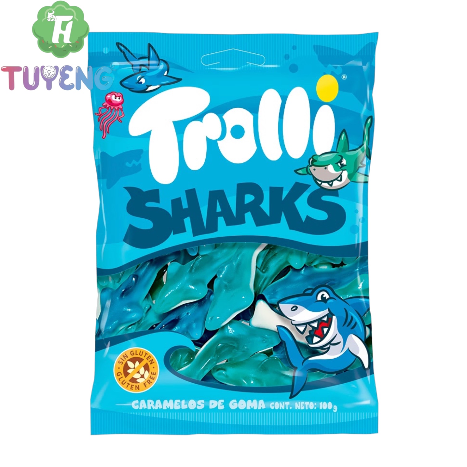 TROLLI 100 g sharks