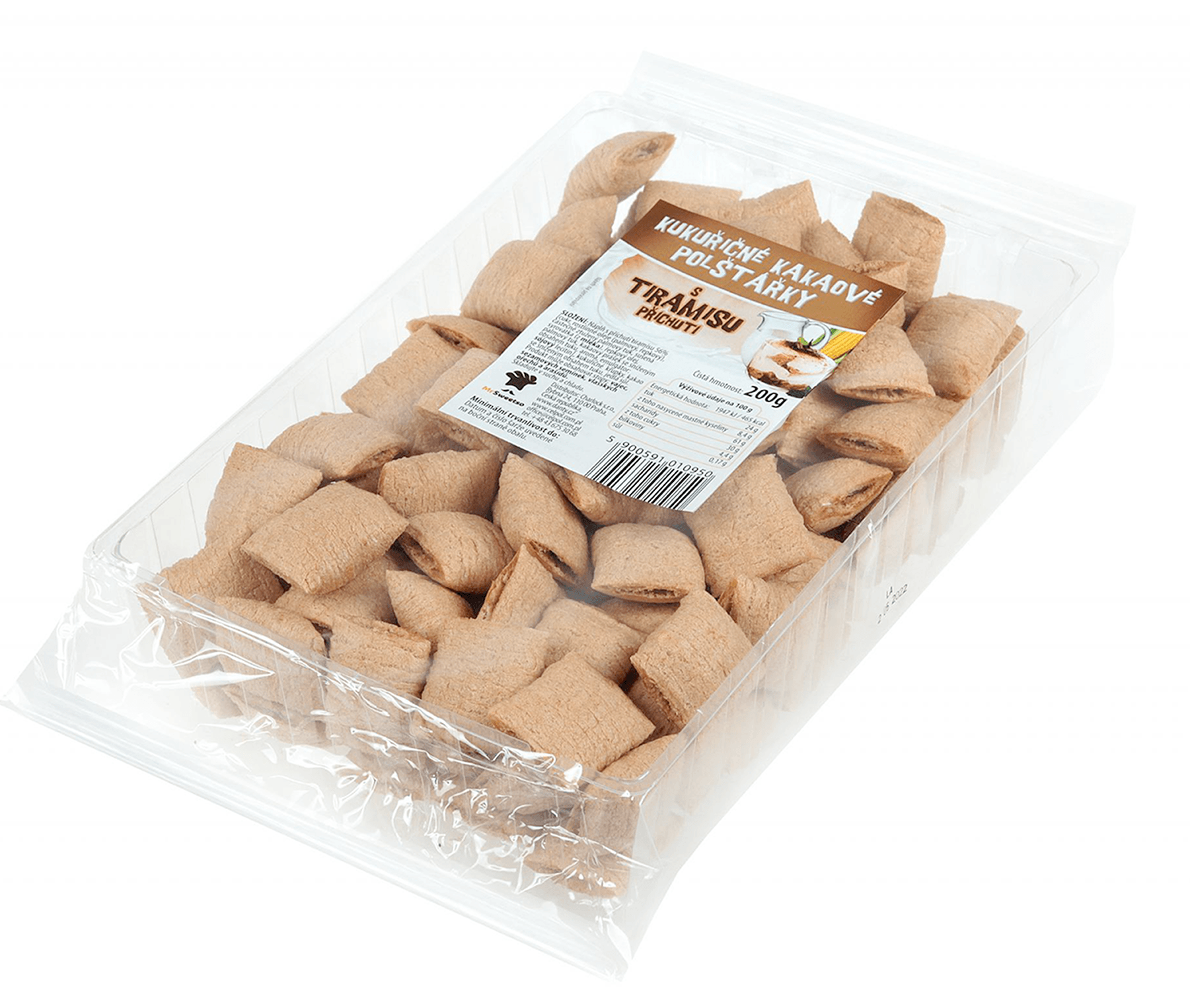 Plněné Kukuřičné Polštářky S Tiramisu Přichutí 200 g