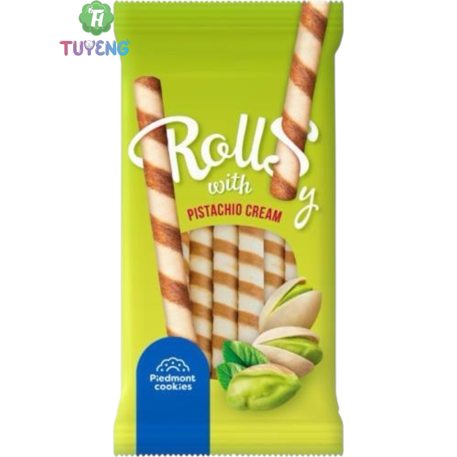 Piedmont Cookies Wafer Rolls With Pistachio Cream 160 g