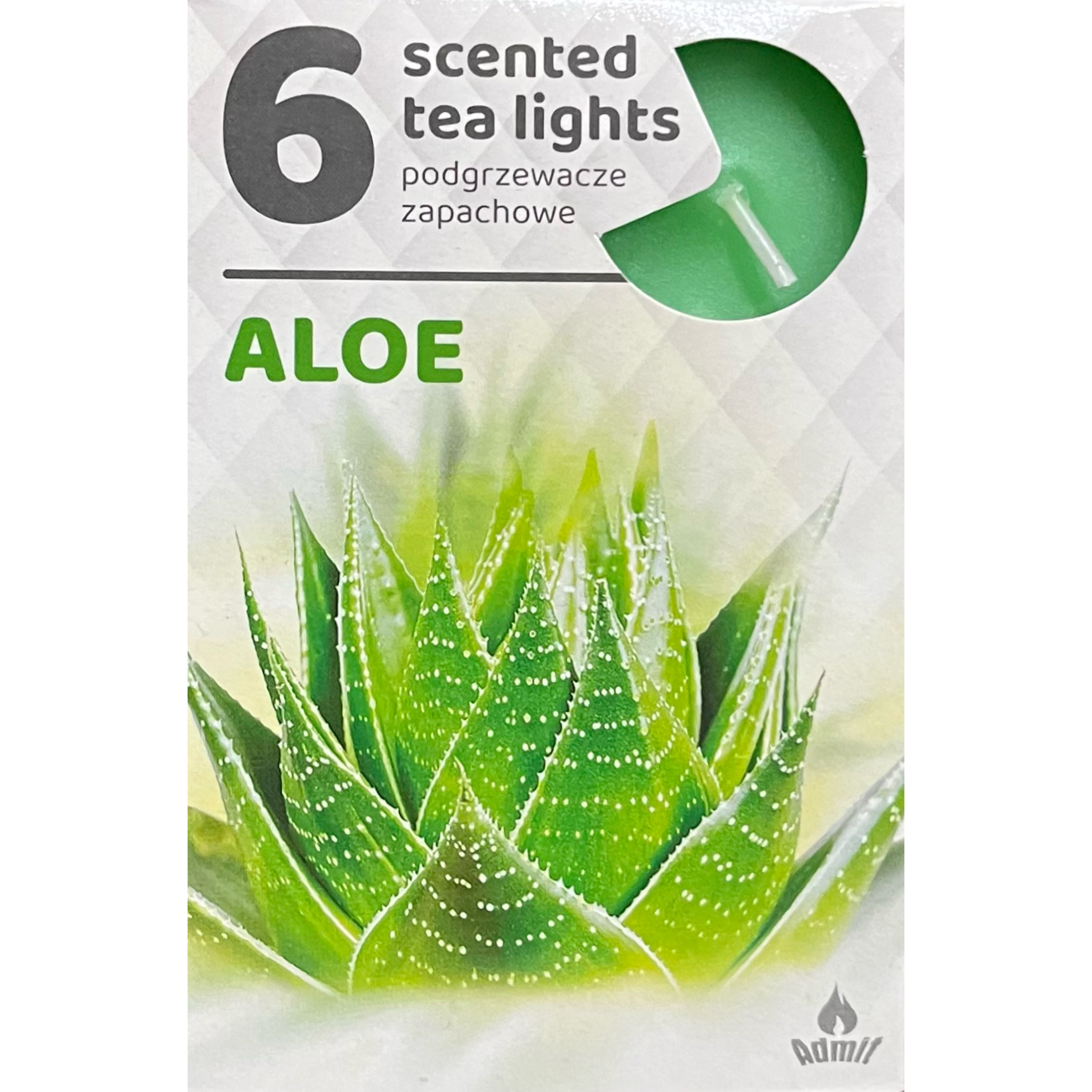 ADMIT 6 Tea Lights Aloe 80 g