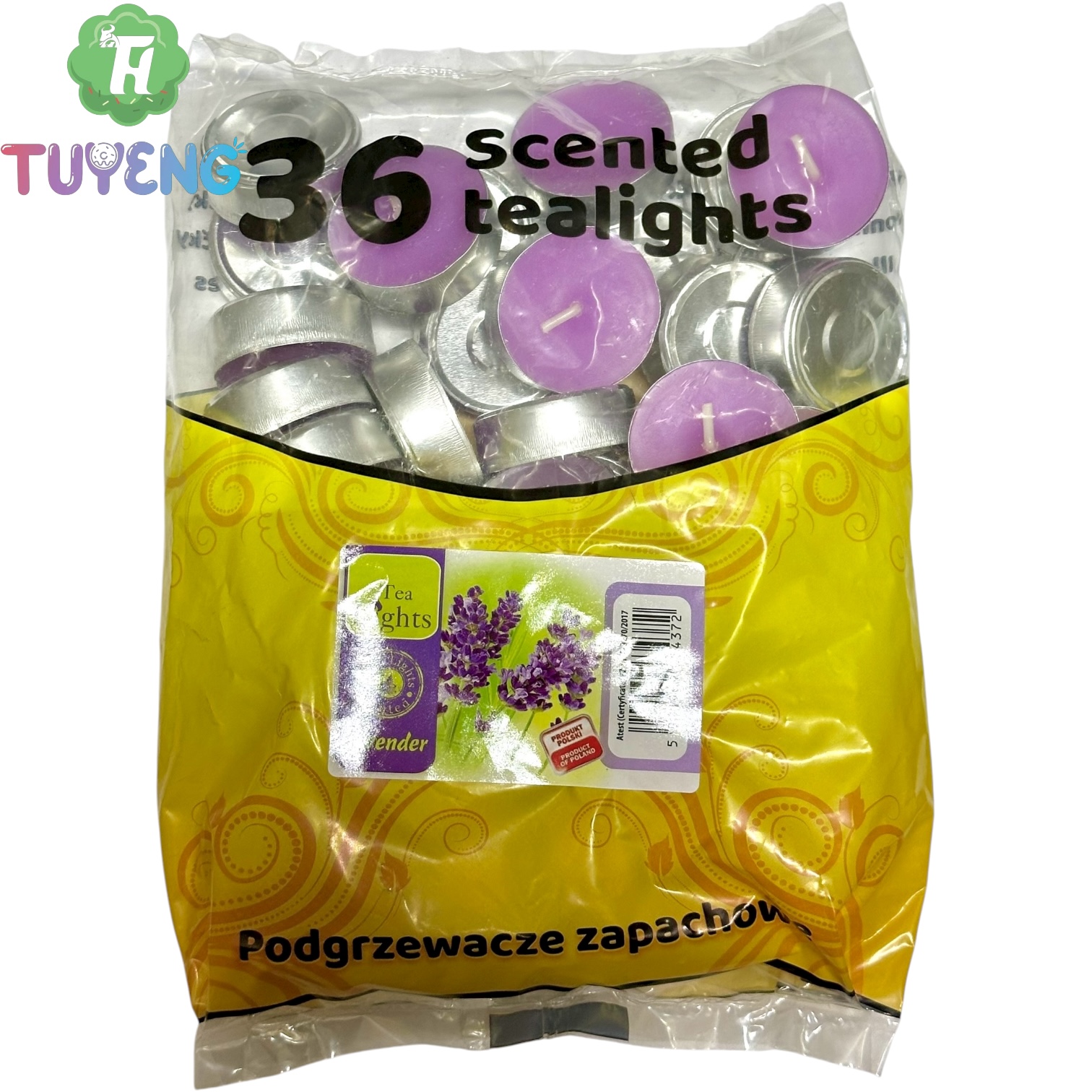 ADMIT 36 Scented Tea Light Lavender 450 g