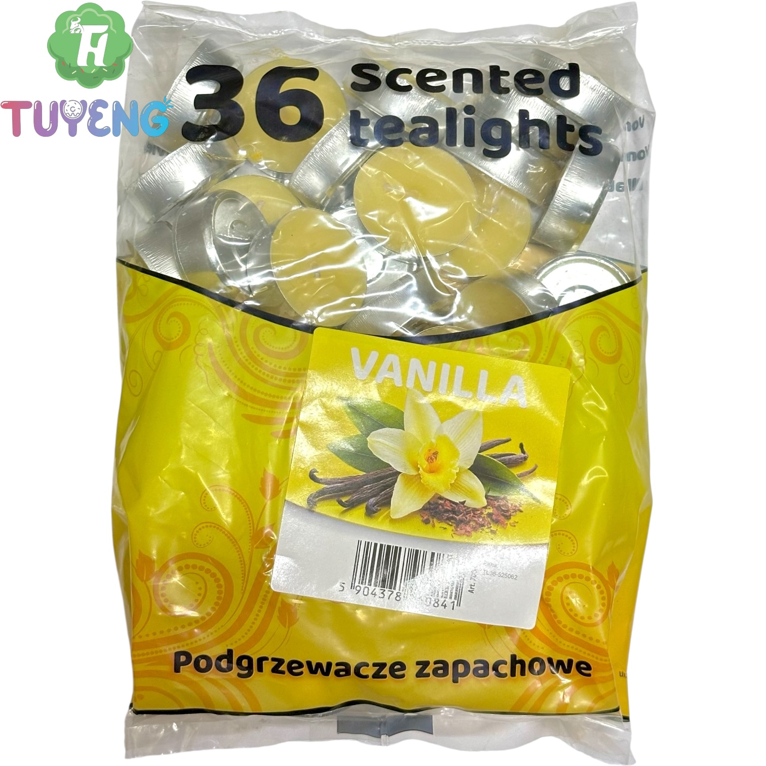 ADMIT 36 Scented Tea Light Vanilla 450 g