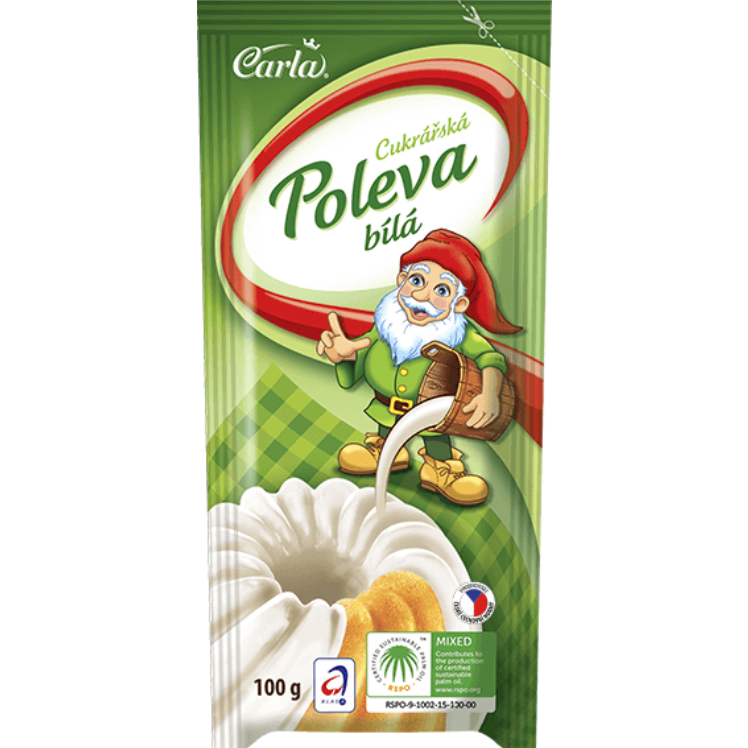 Carla cukrářská poleva bílá 100 g x20