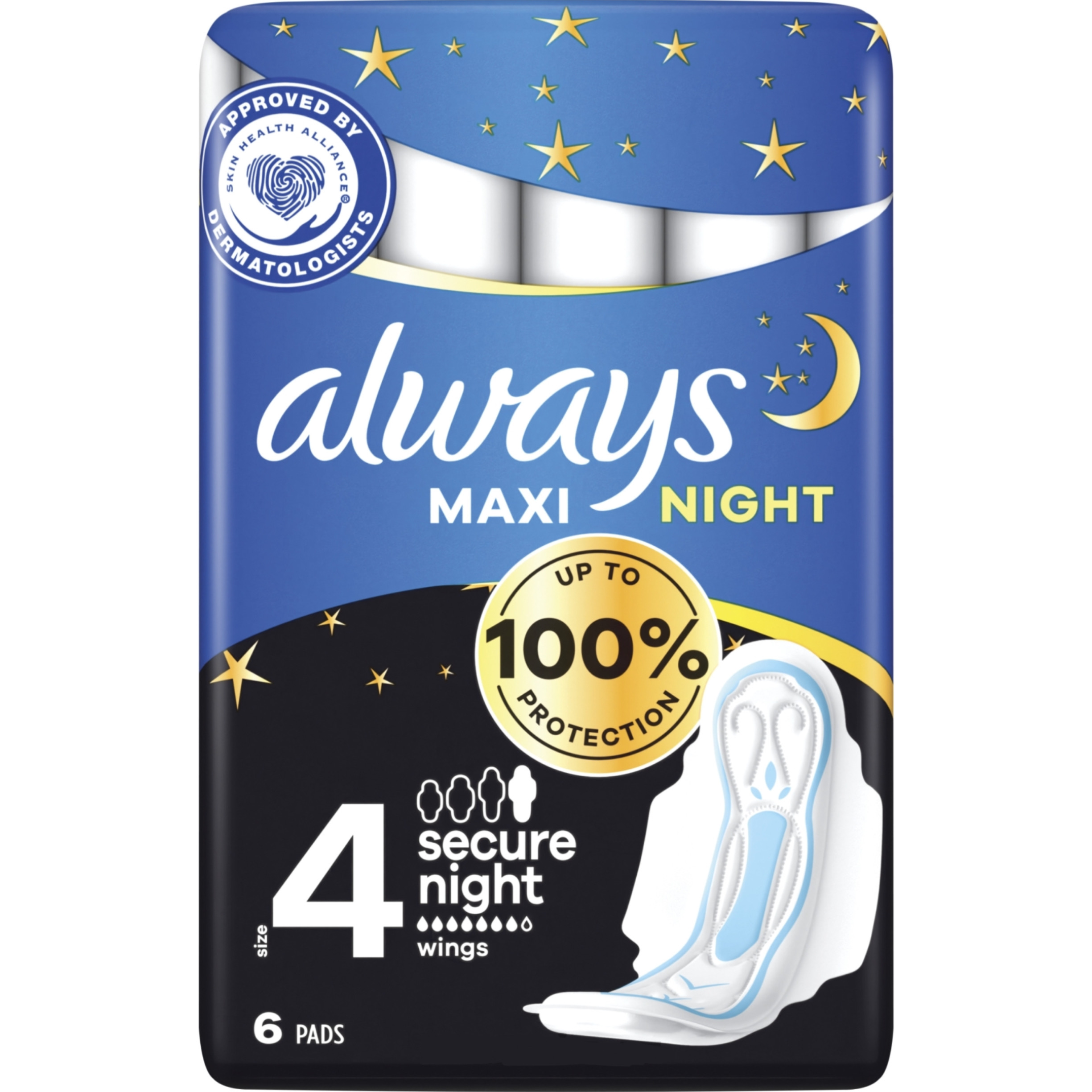 ALWAYS Classic Maxi Night 4 Secure Night 16×6(pads)