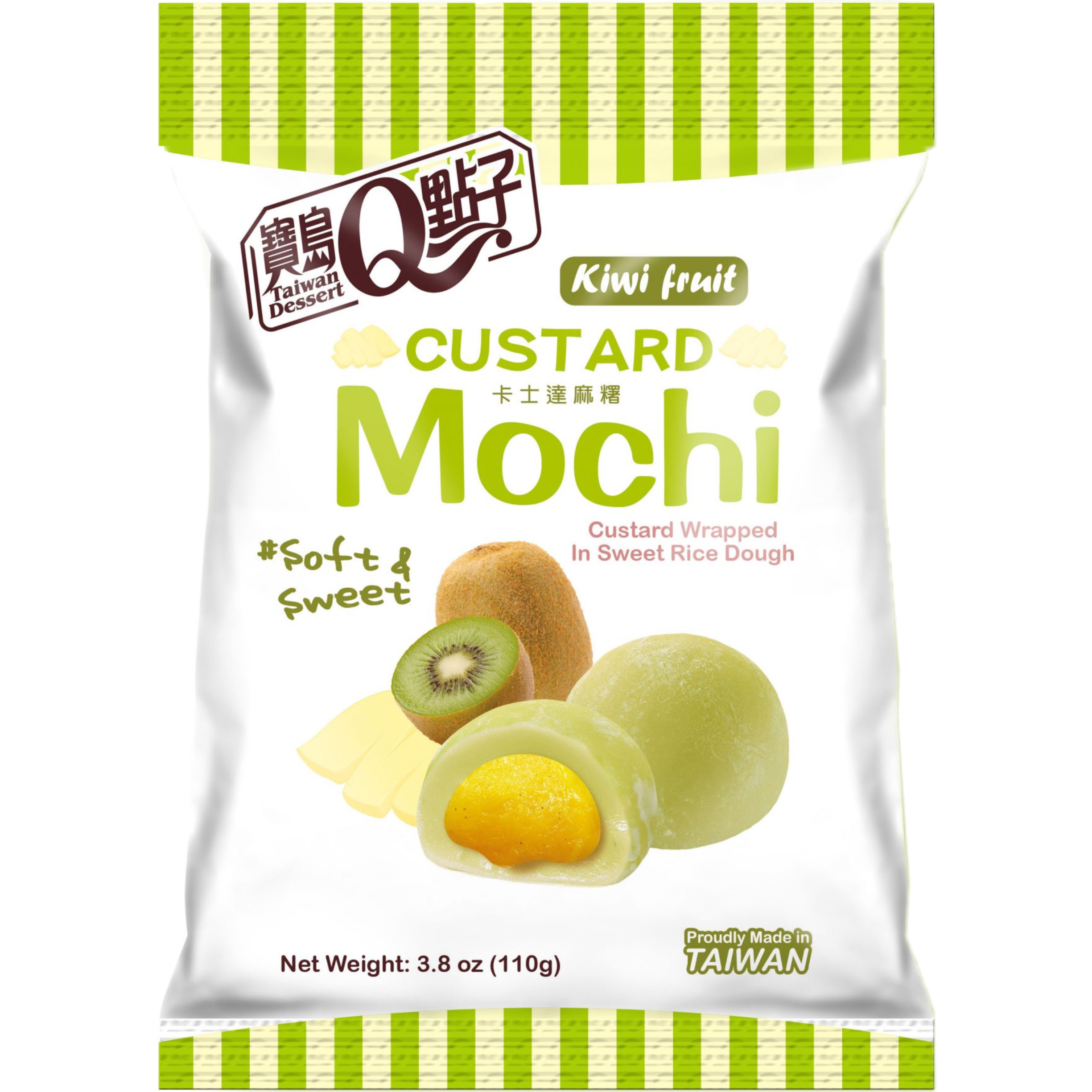 MOCHI Custard Soft& Sweet Kiwi 110 g