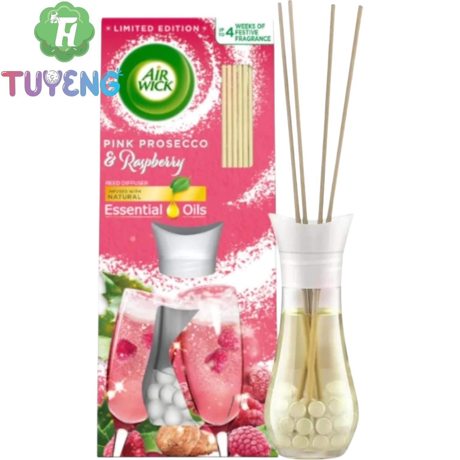 AIRWICK Vonné Tyčinky Pink Prosecco& Raspberry 25 ml