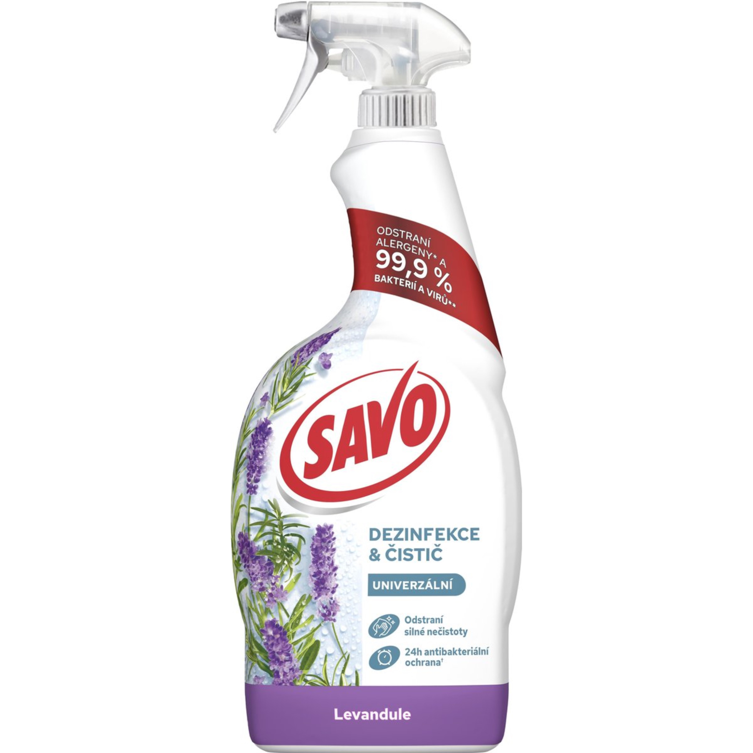 SAVO Dezinfekce& Čistič Univerzální Lavender 700 ml