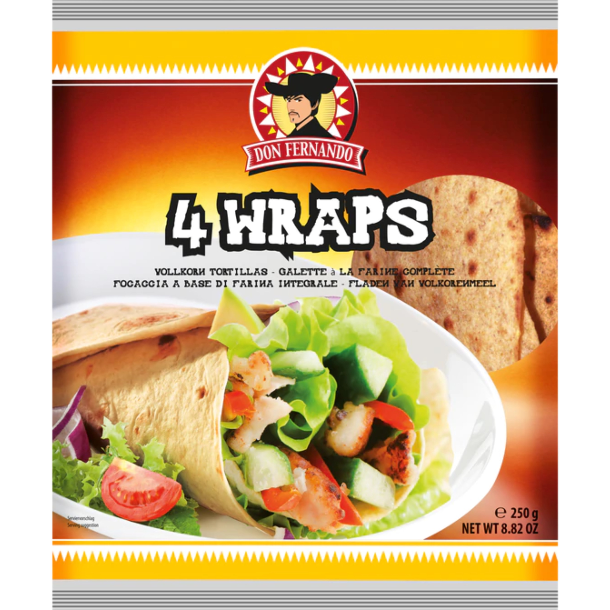 DON Fernando 4x Wraps Tortillas 250 g