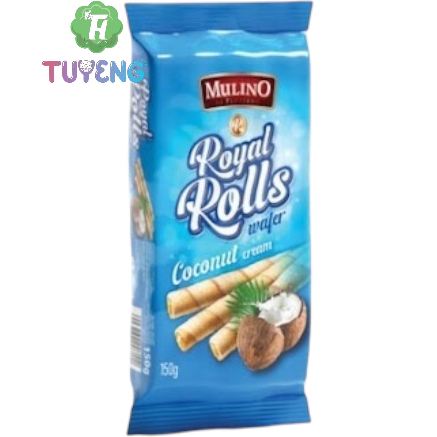 MULINO Royal Rolls Wafer Coconut Cream 150 g