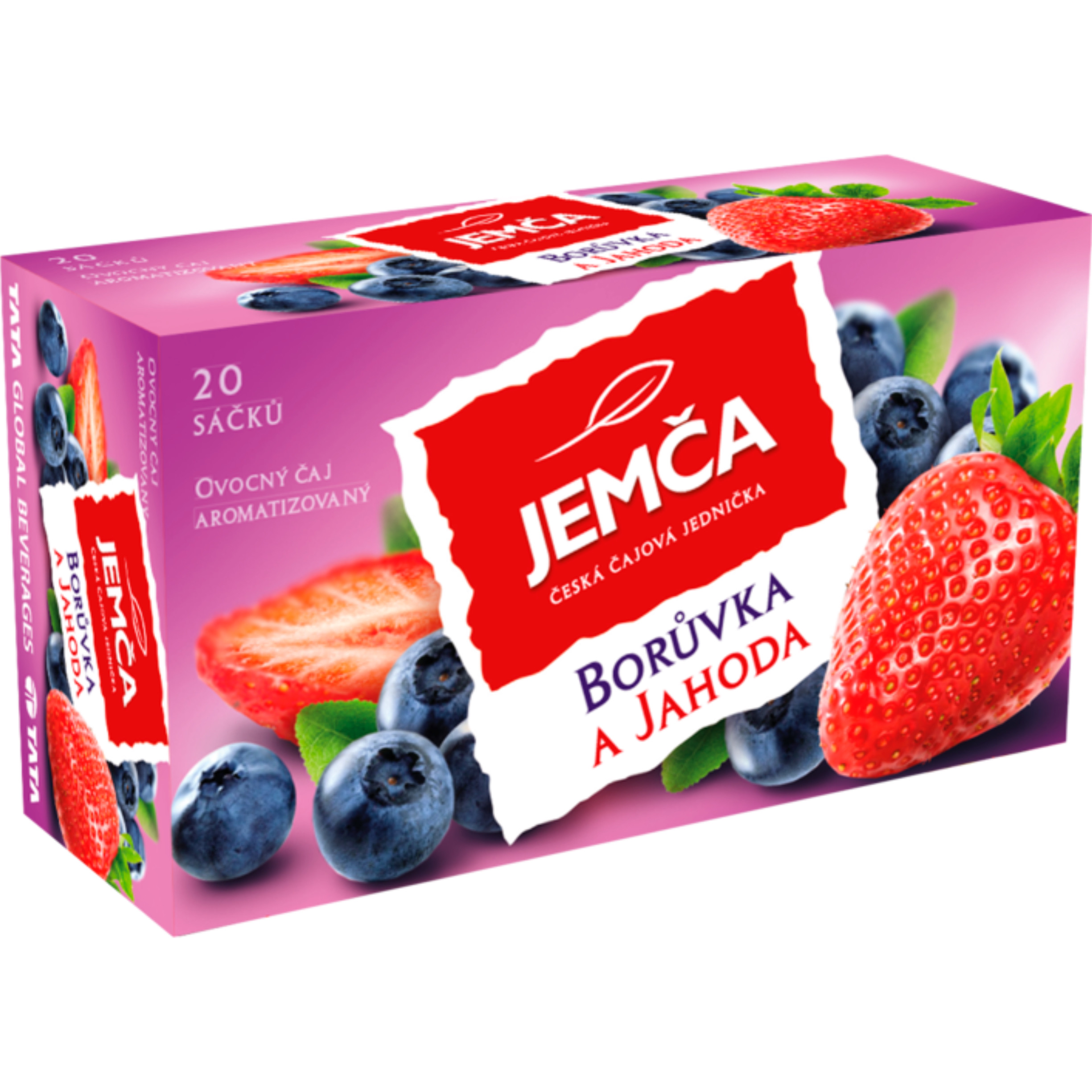 JEMČA Ovocný Čaj Borůvka A Jahoda 20×2 g