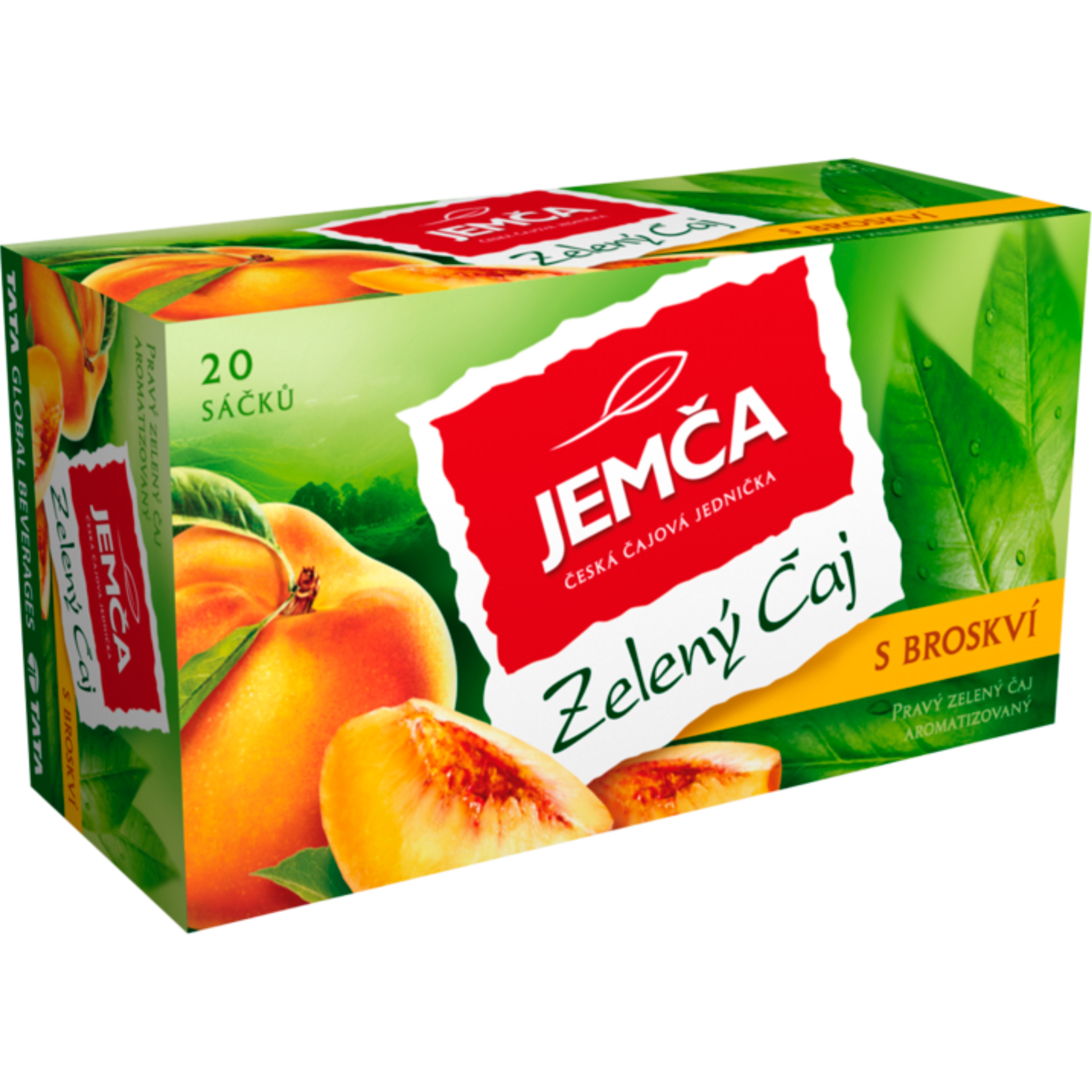 JEMČA Zelený Čaj S Broskví 20×1,5 g