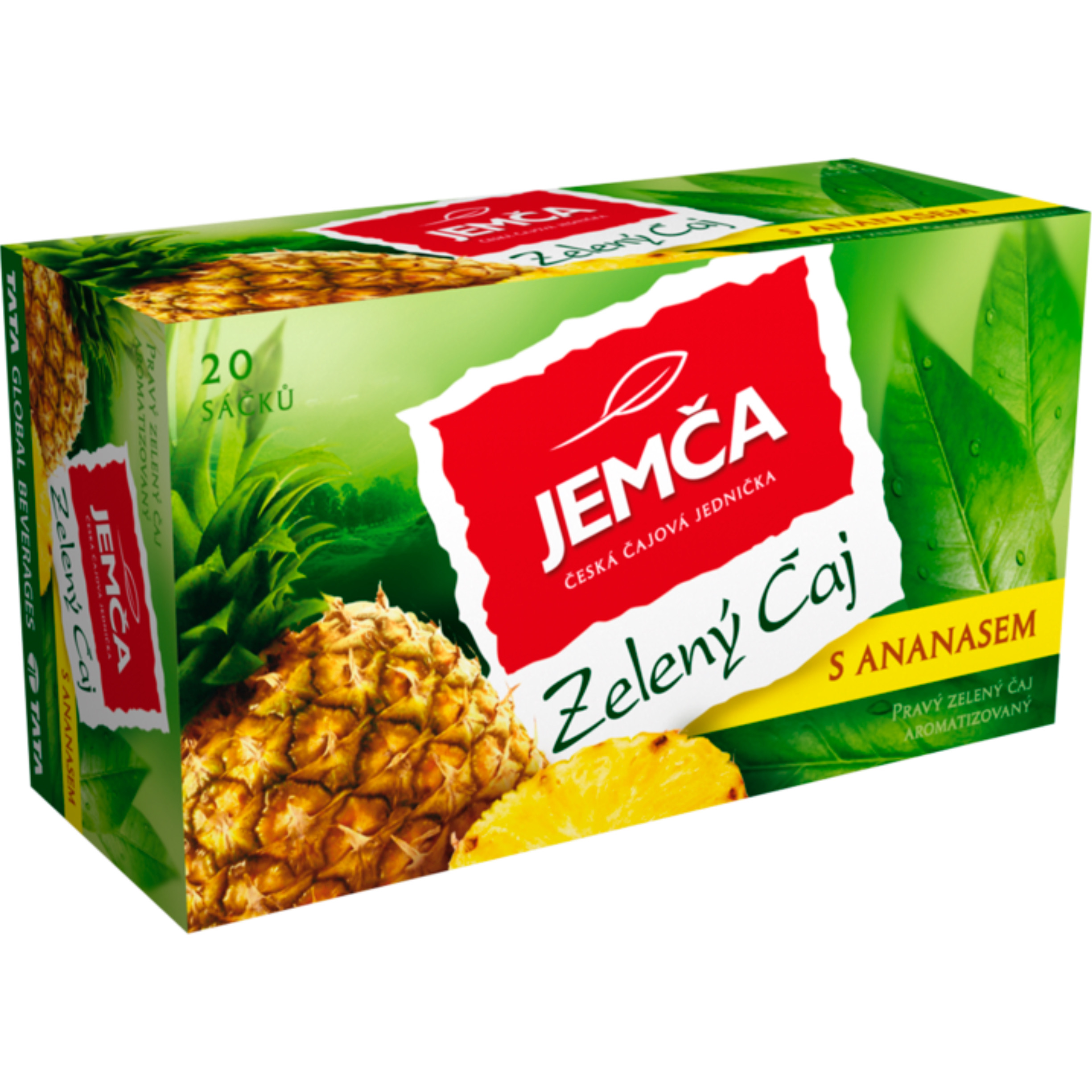 JEMČA Zelený Čaj S Ananasem 20×1,5 g