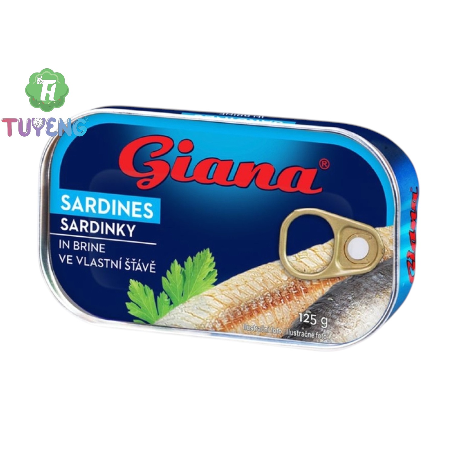 GIANA Sardinky Ve Vlastní Šťávě 125 g