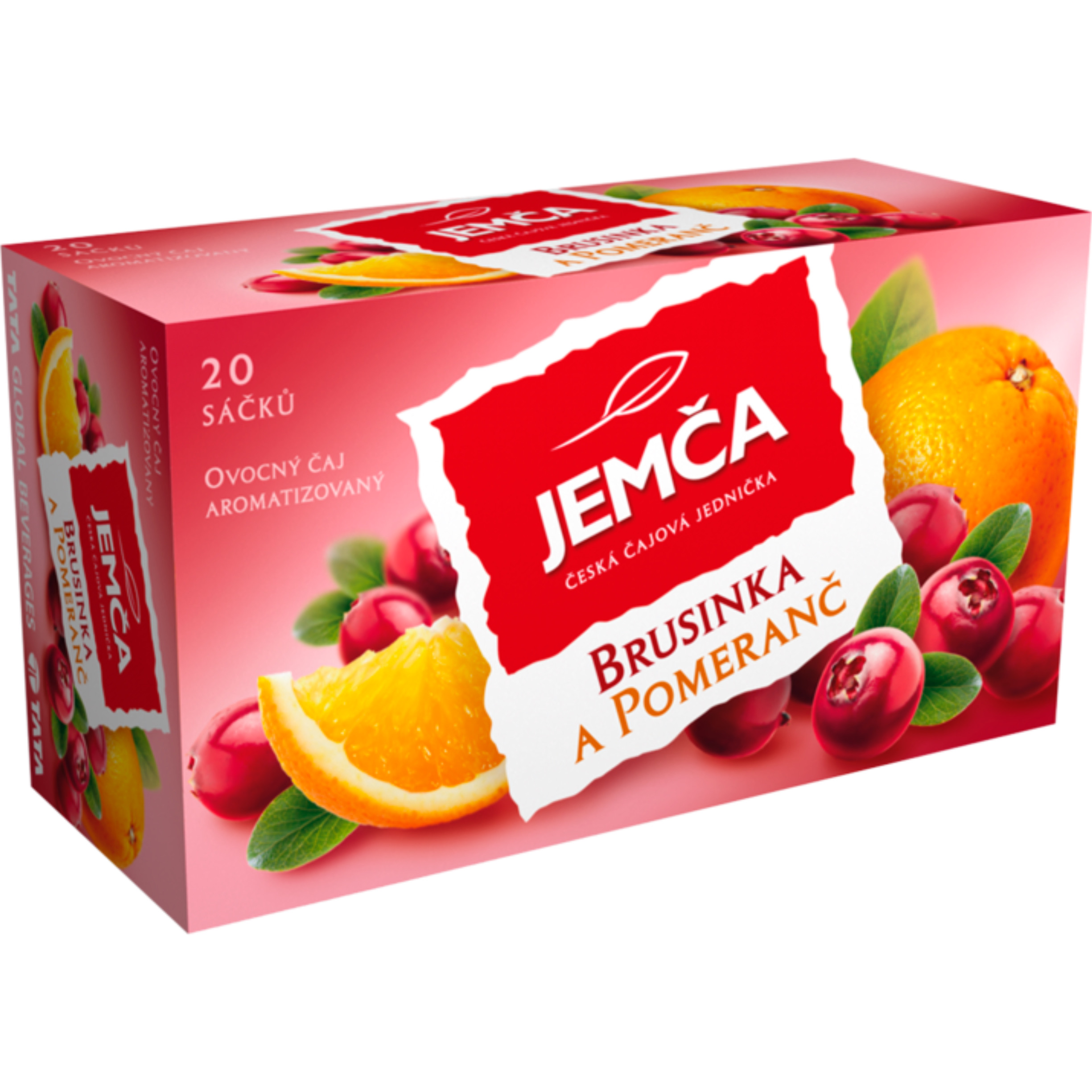 JEMČA Ovocný Čaj Brusinka A Pomeranč 20×2 g