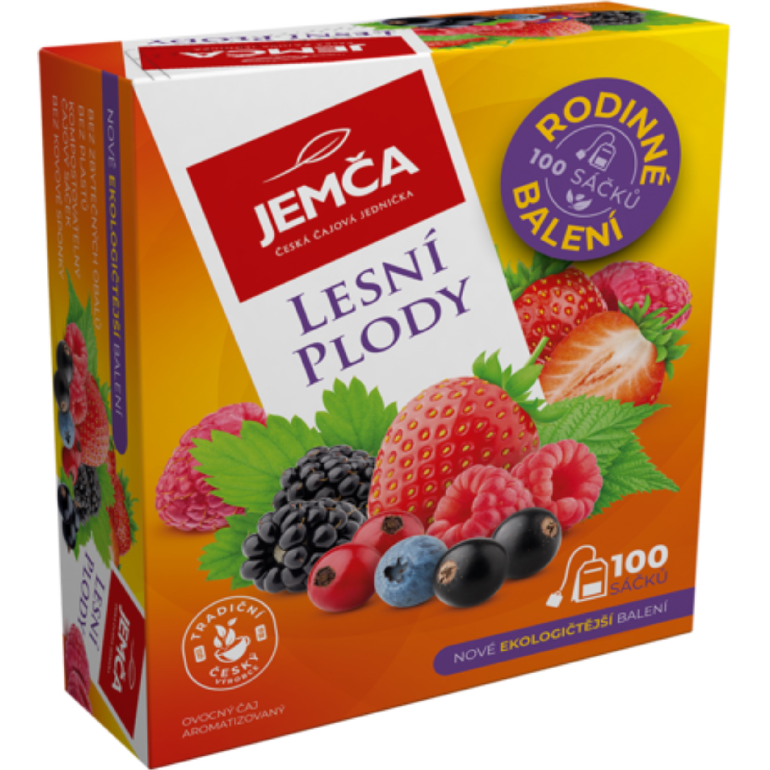 JEMČA Ovocný Čaj Lesní Plody 100×2 g