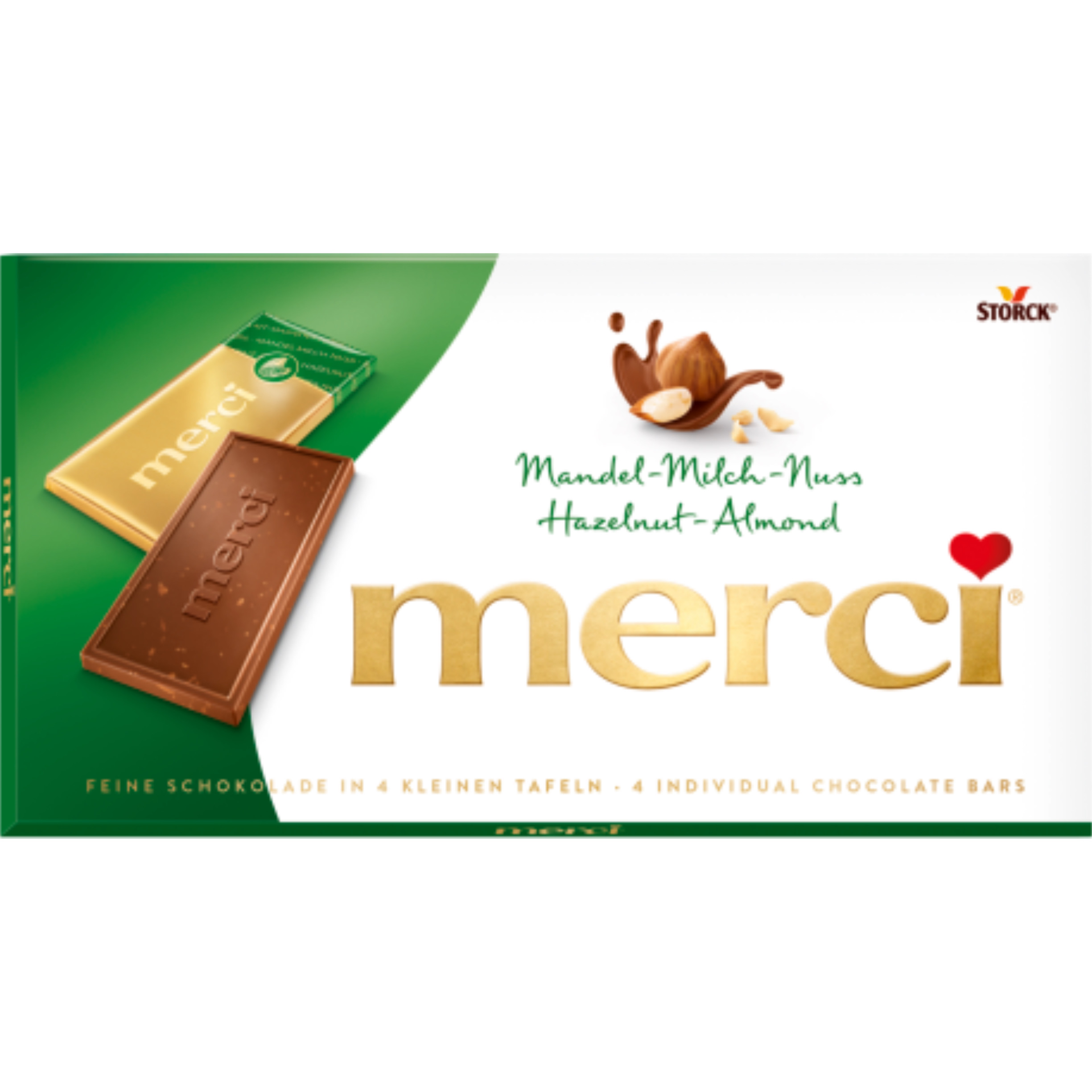 MERCI Chocolate Hazelnut Almond 100 g