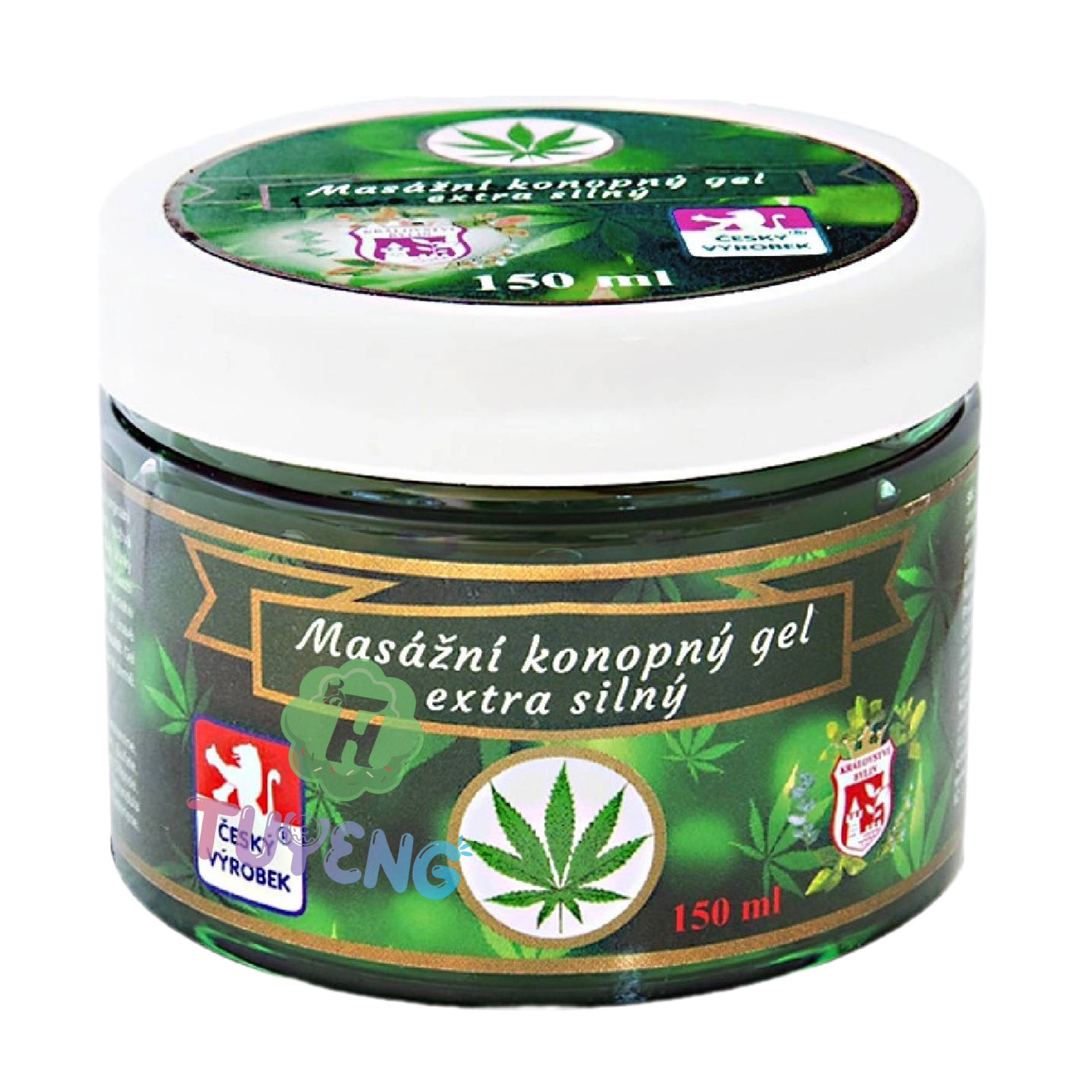 Království bylin masážní konopný gel extra silný 150 ml