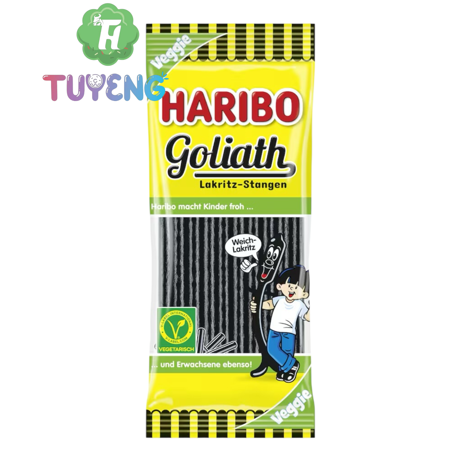 HARIBO Goliath Lakritz-Stangen 125 g