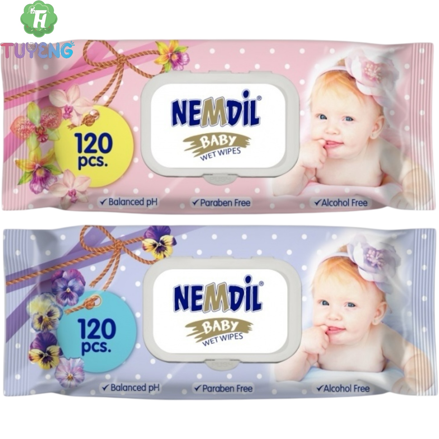 NEMDIL Wet Wipes Baby 120pcs
