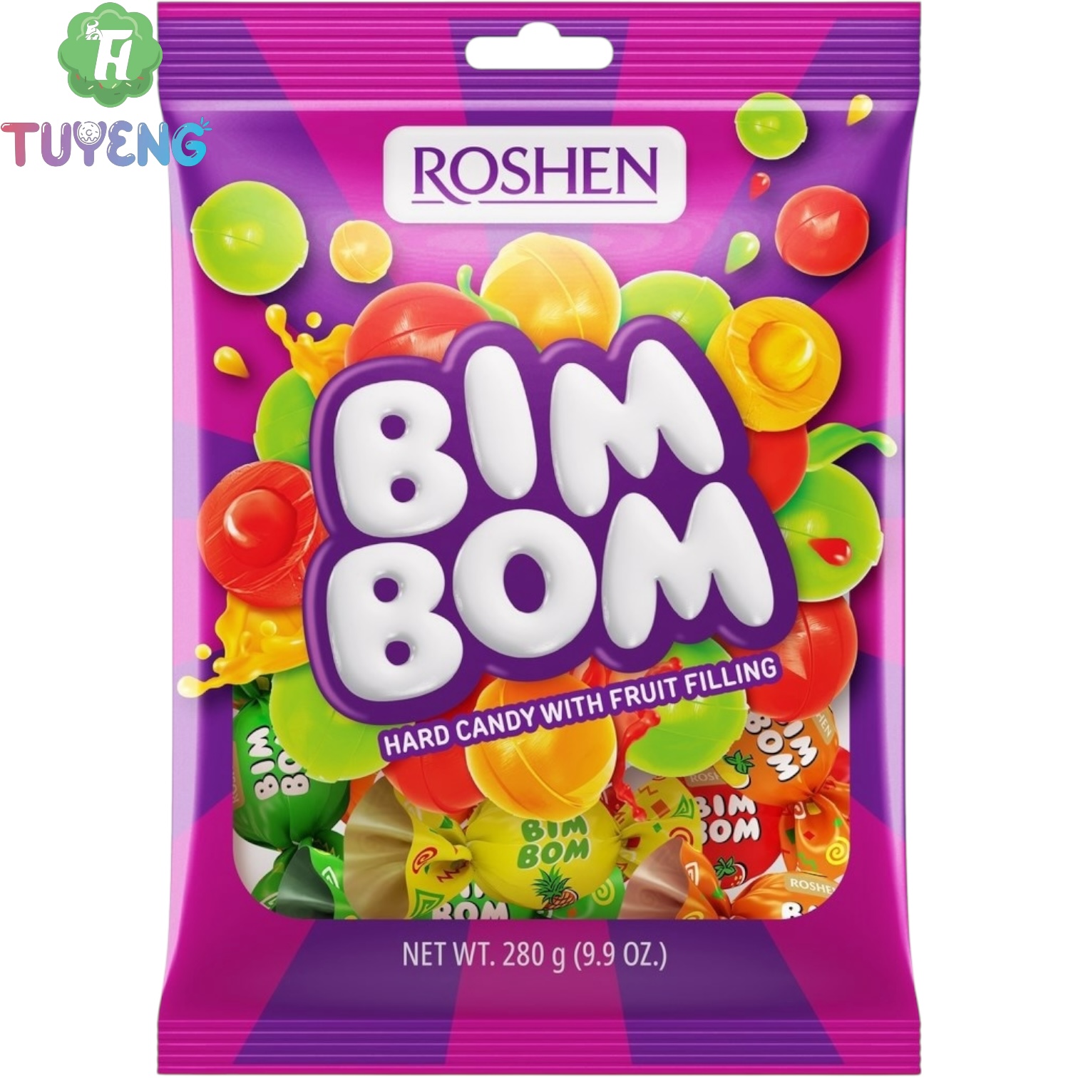 ROSHEN Bim Bom Candies With Fruit-Berry 200 g