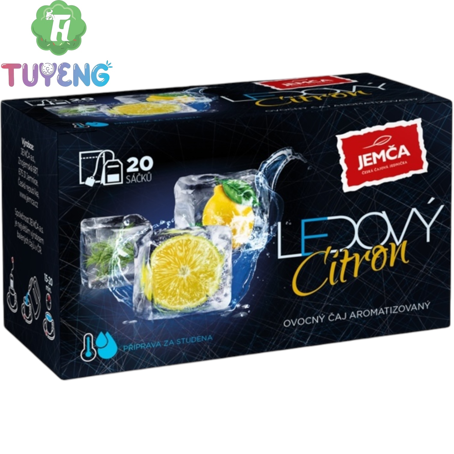 JEMCA Ovocný Čaj Ledový Citron 20×2 g