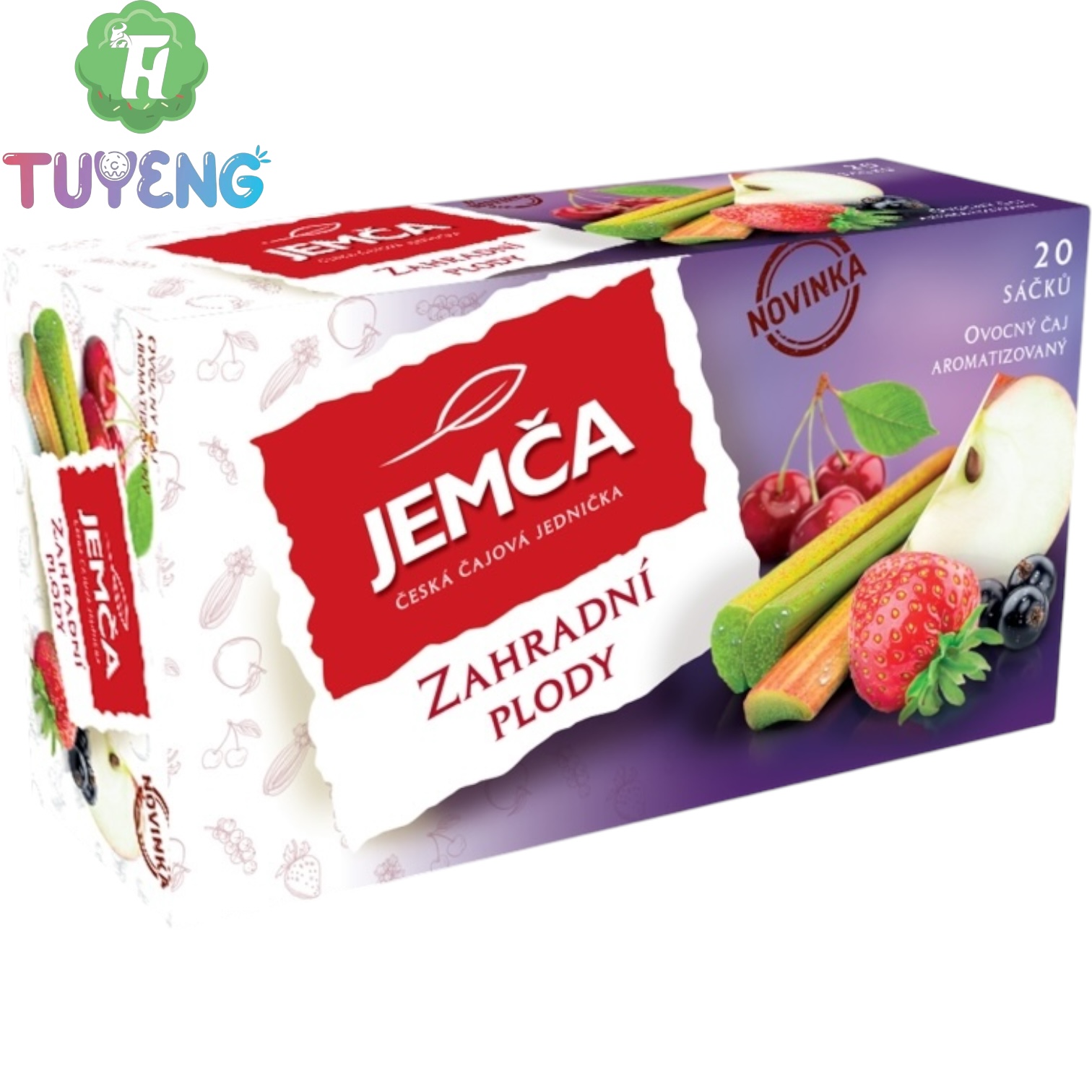 Jemča Červené plody ovocný čaj aromatizovaný 20 x 2 g