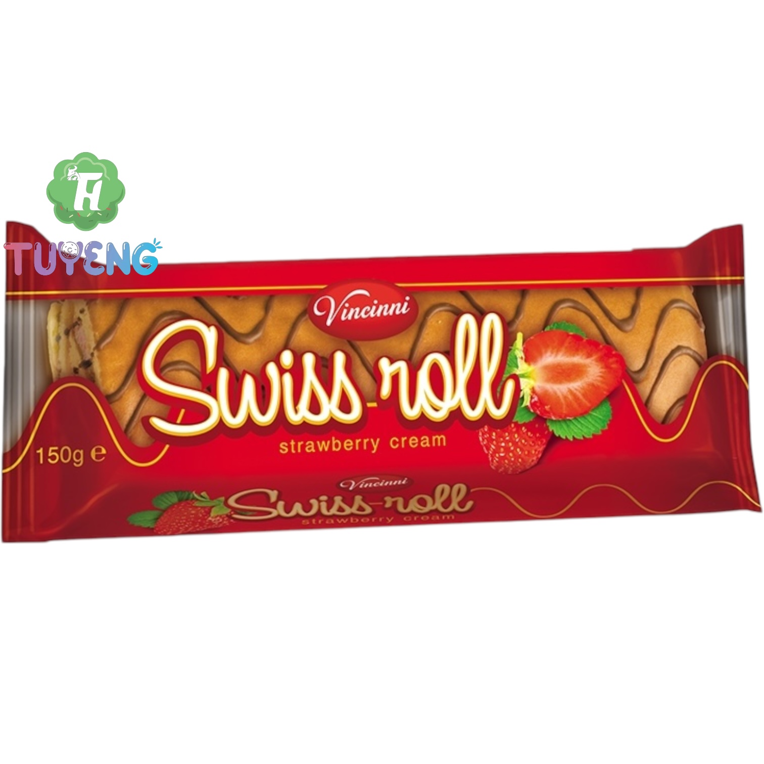 VINCINNI Swiss Roll Strawberry 150 g