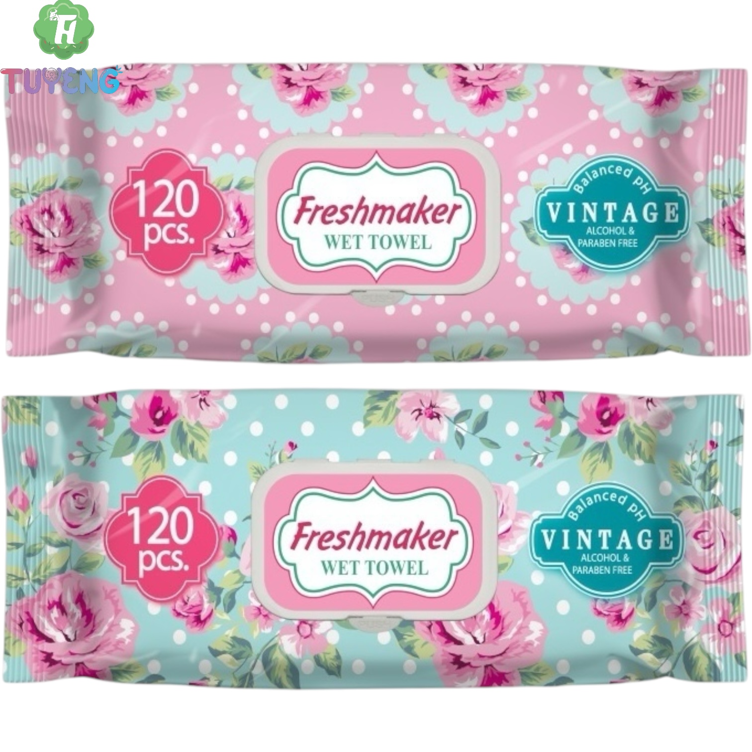 FRESHMAKER Wet Towel Vintage 120pcs