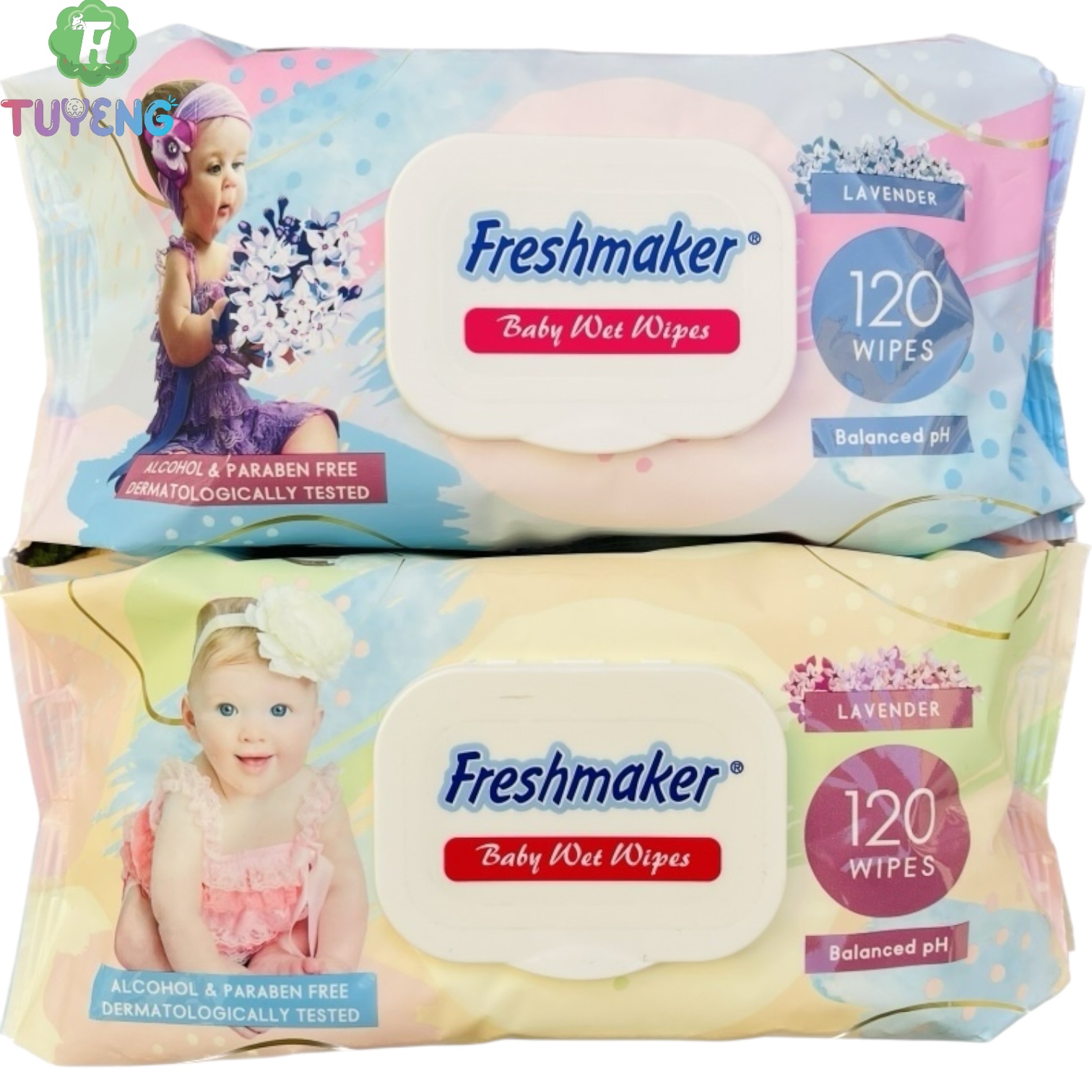 FRESHMAKER Baby Wet Wipes Lavender 120pcs