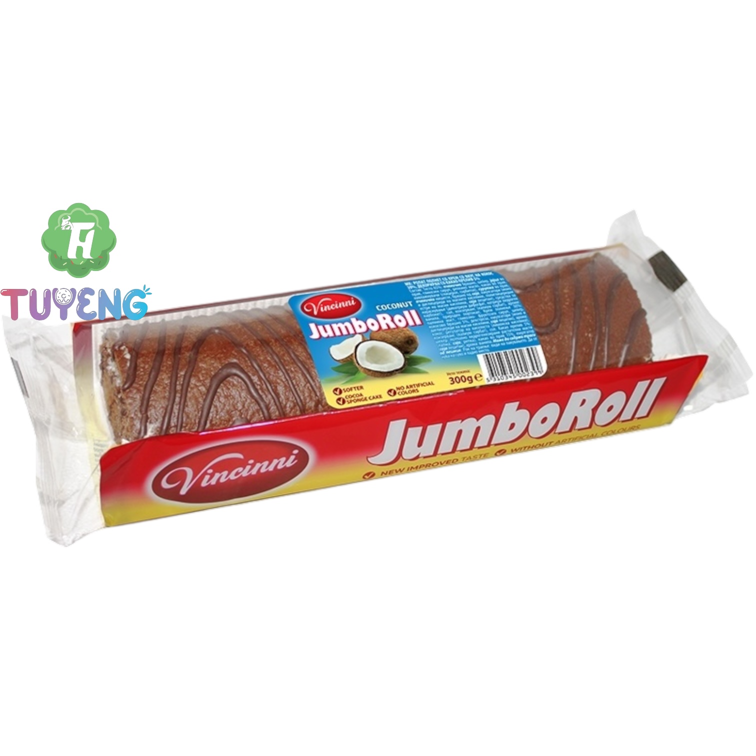 VINCINNI Jumbo Roll Coconut 300 g