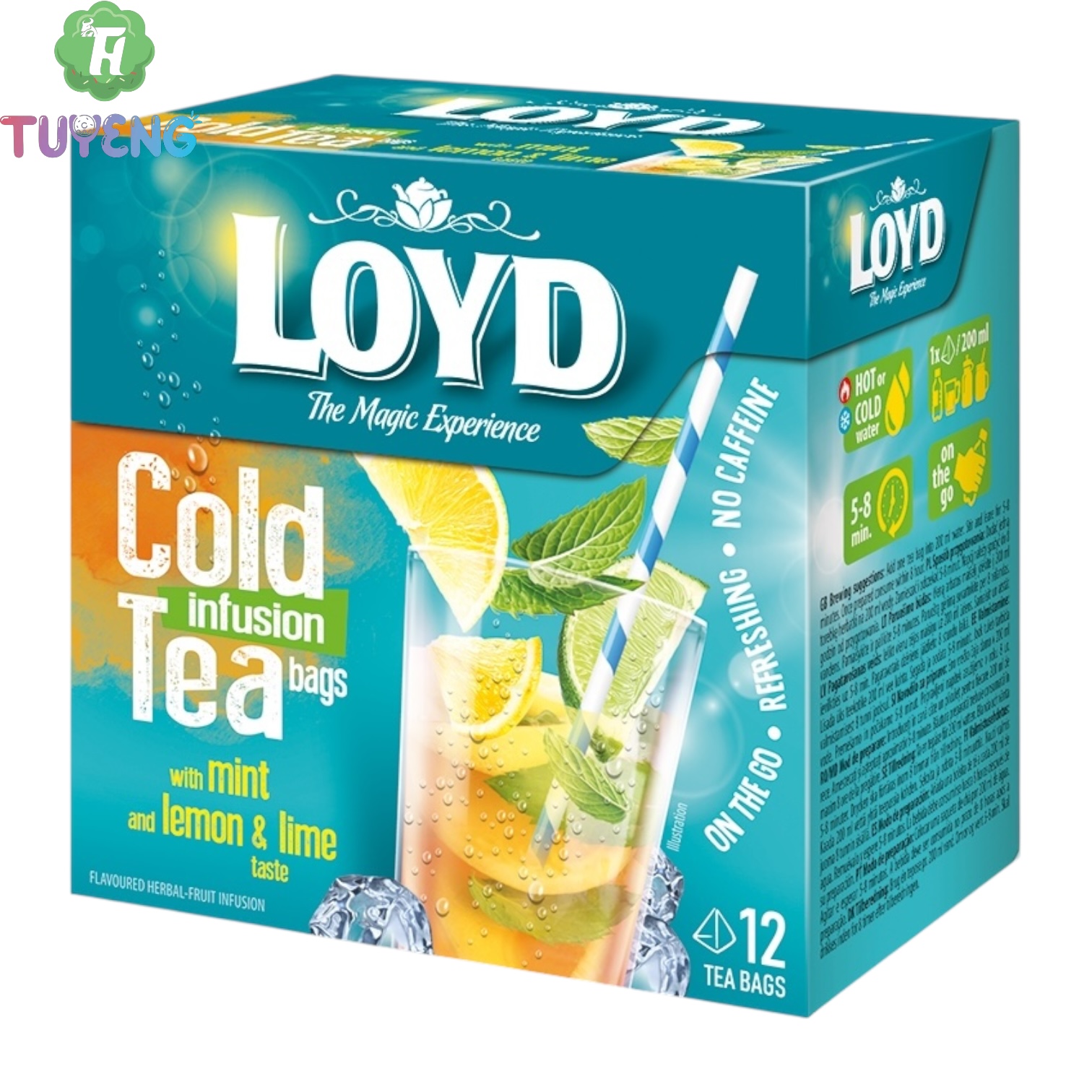 LOYD Cold Tea Mint, Lemon& Lime 12×2,5 g