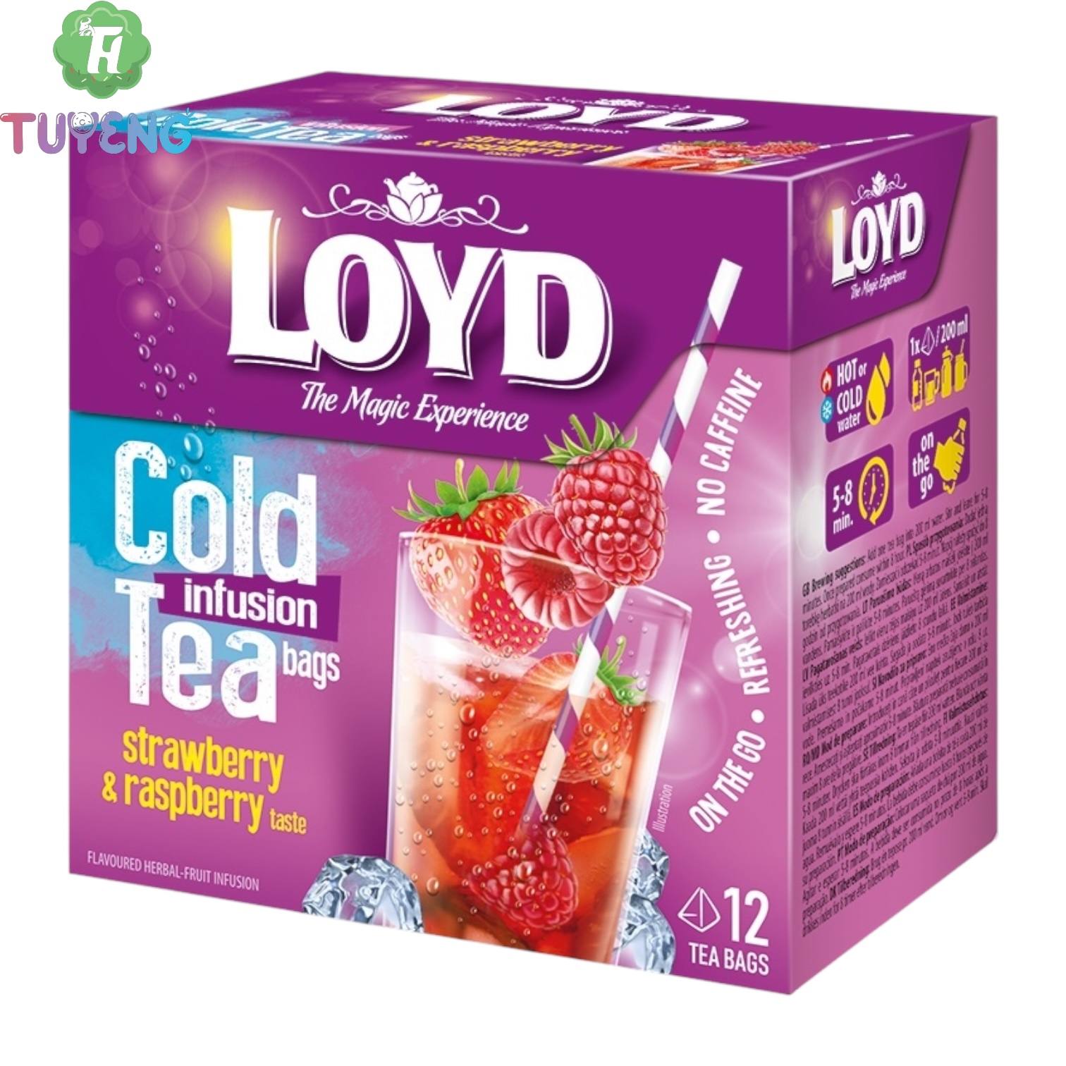 LOYD Cold Tea Strawberry& Raspberry 12×2,5 g