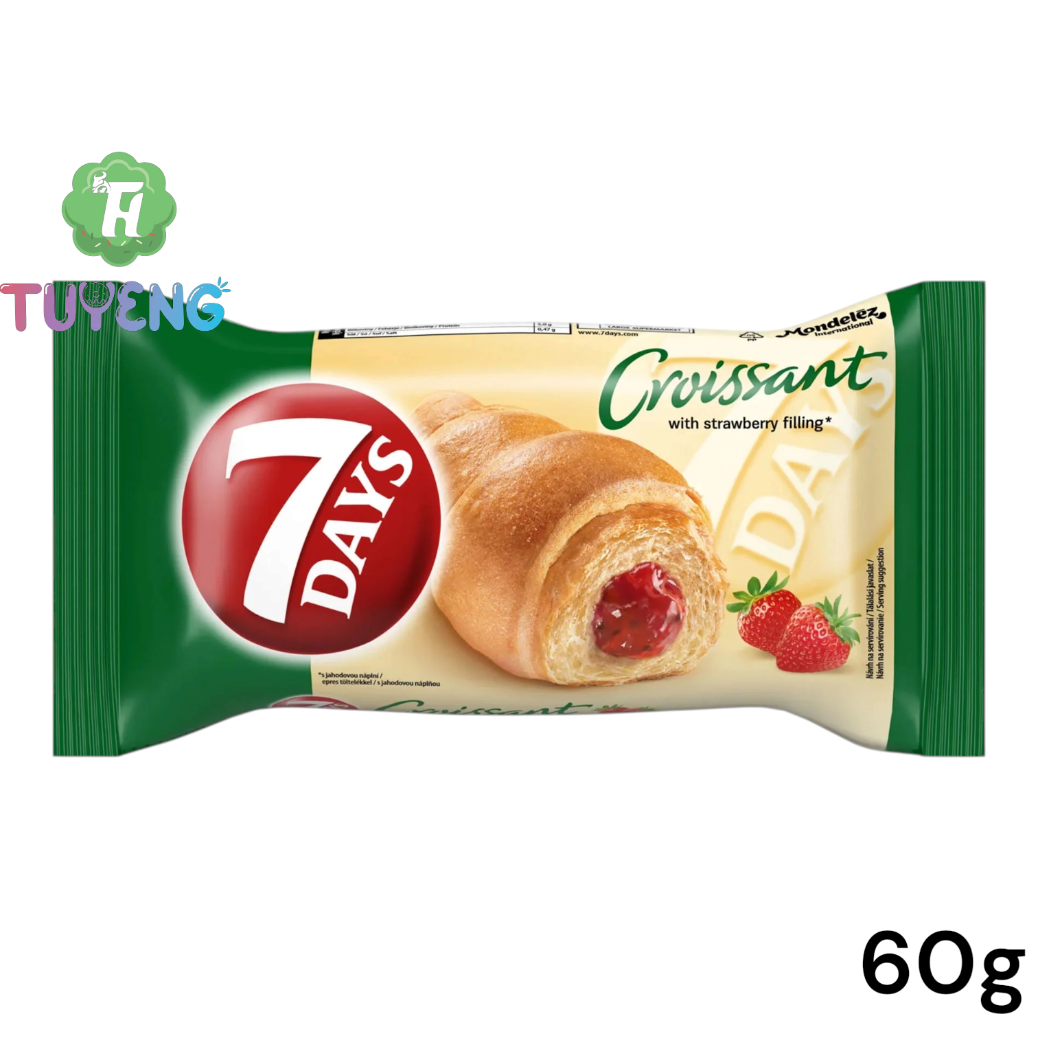 7DAYS Croissant With Strawberry 60 g