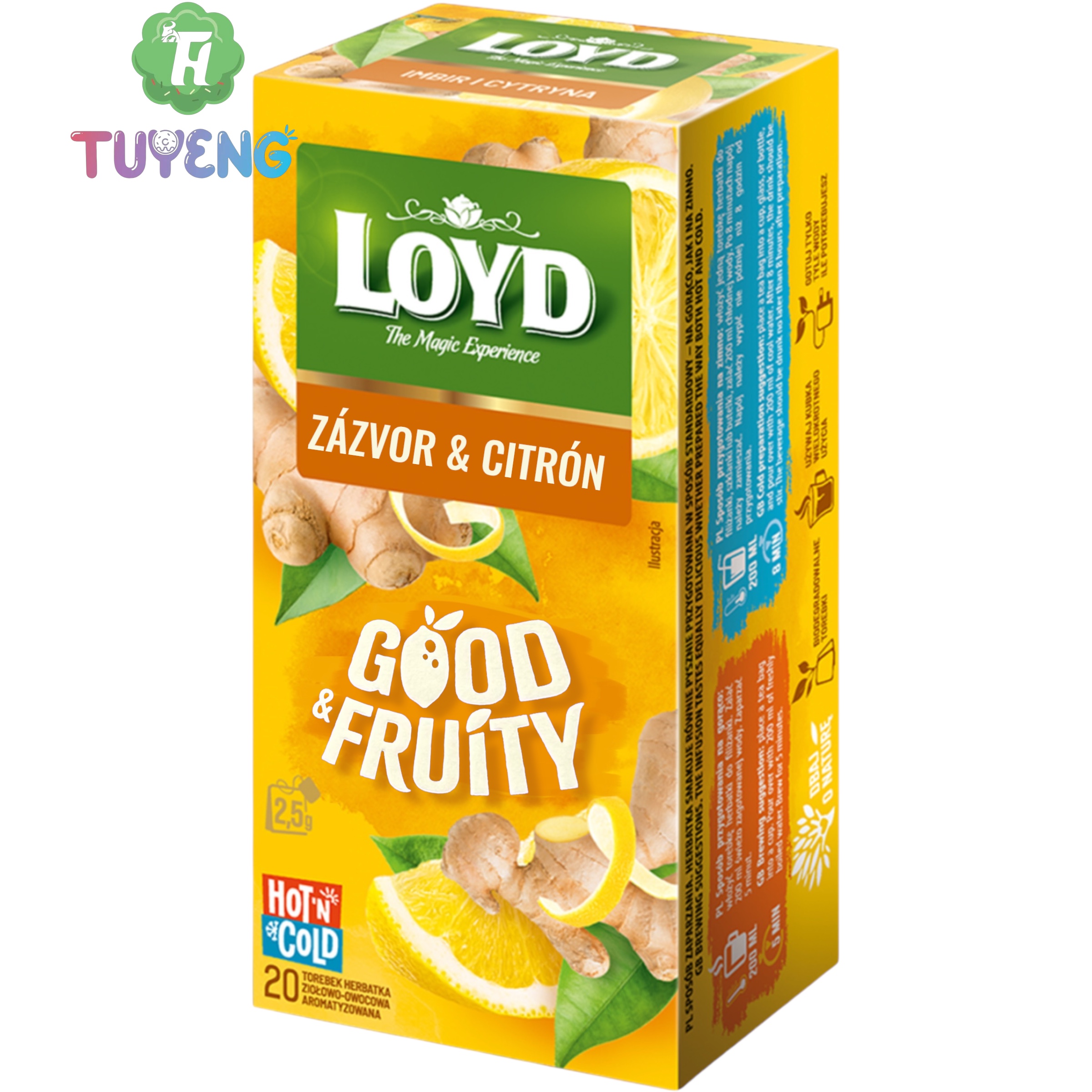 LOYD Good&Fruity Čaj Zázvor&Citrón 20×2,5 g