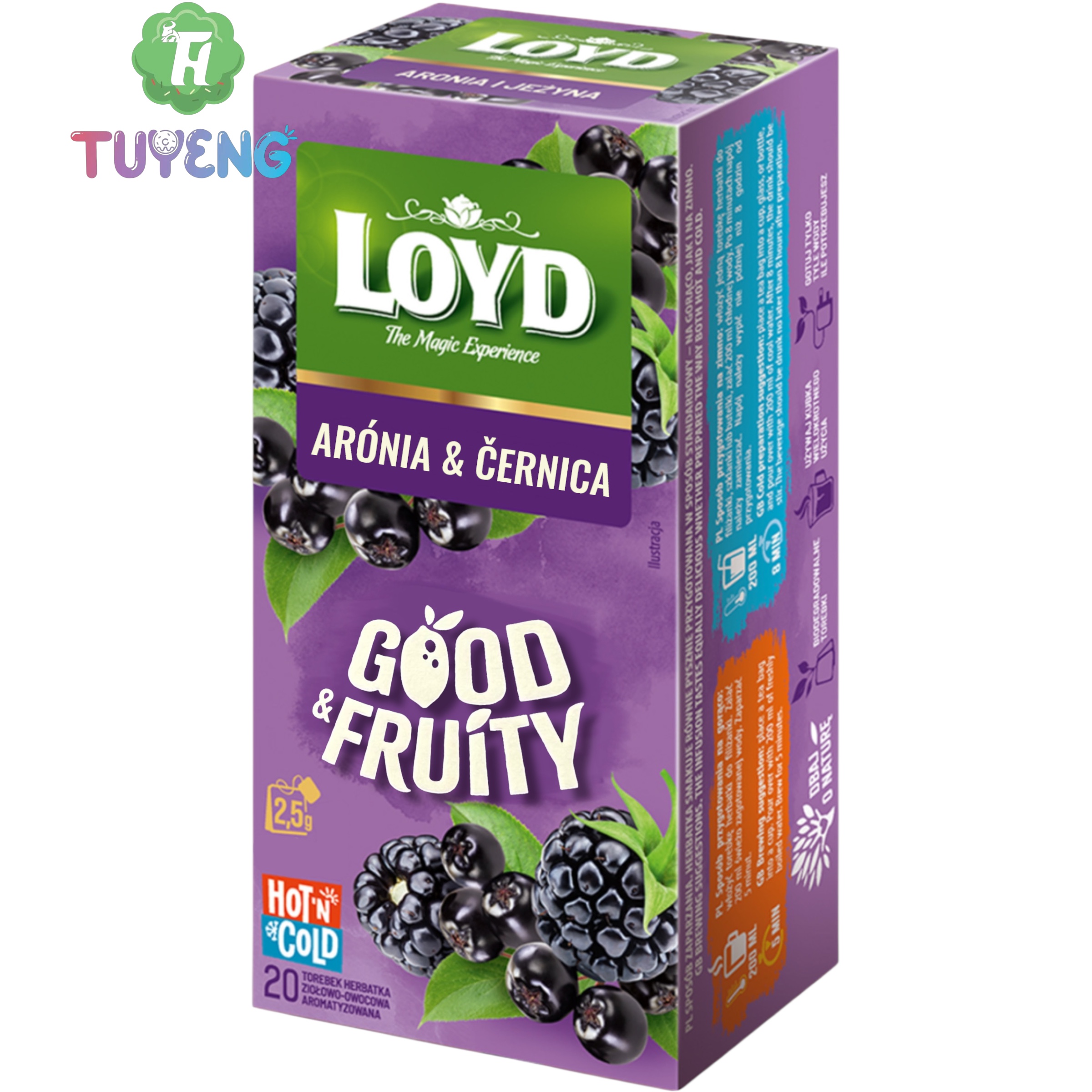 LOYD Good&Fruity Čaj Arónia&Černica 20×2,5 g