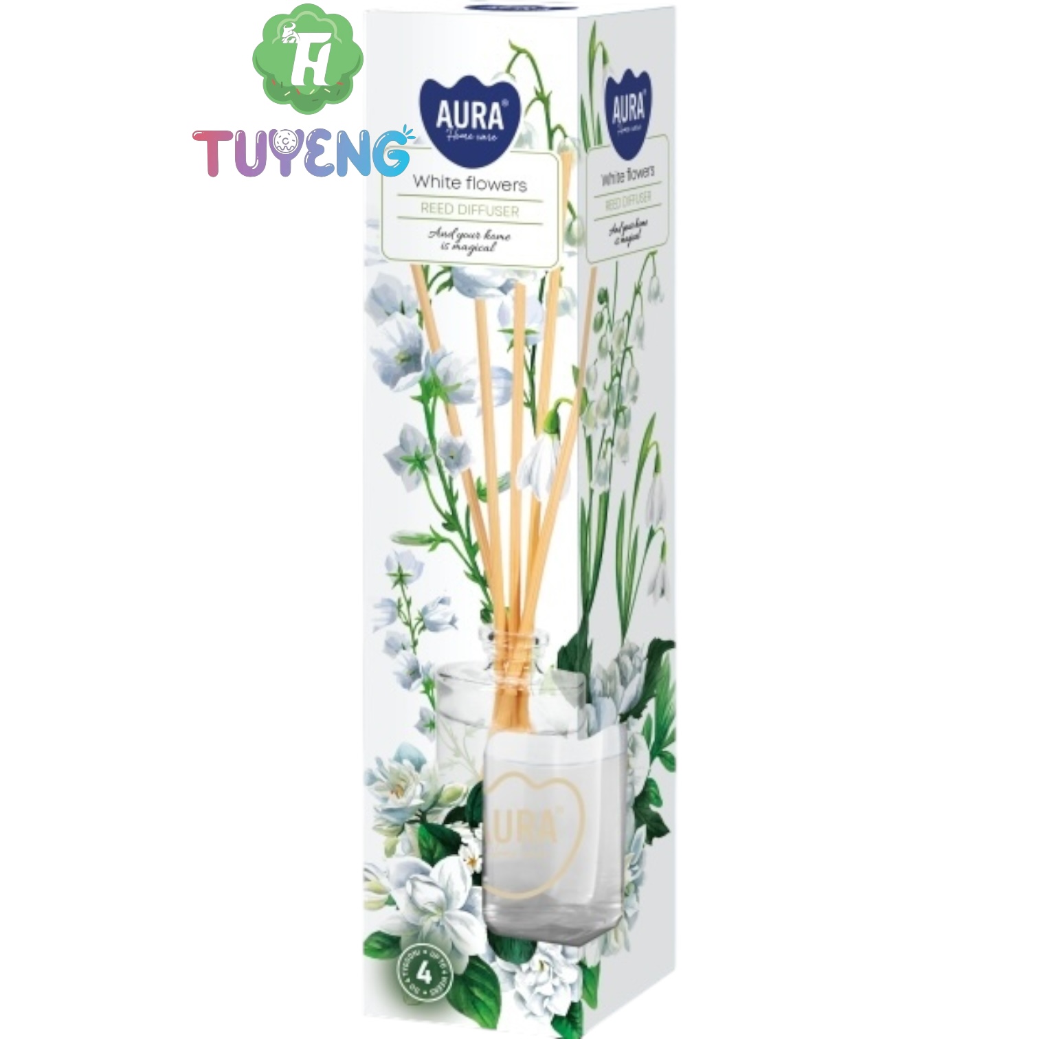 AURA dz45-179 Vonné Tyčinky White Flowers 45 ml (bispol)