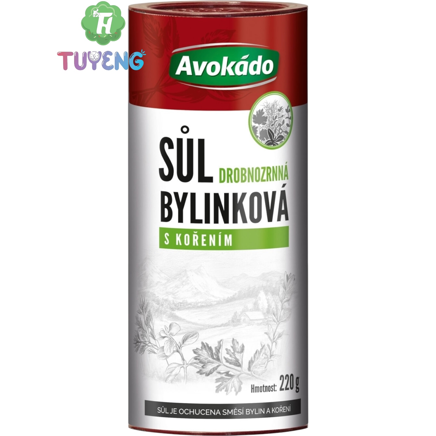 AVOKÁDO Sůl Bylinková S Korením 220 g