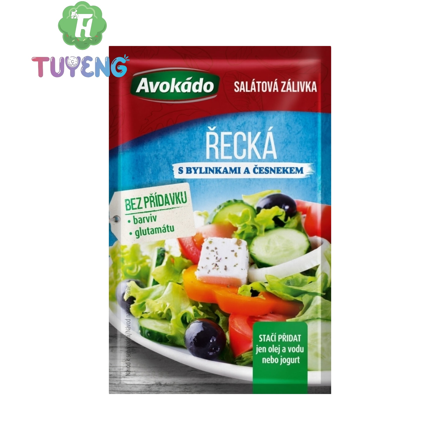 AVOKÁDO Salátová Zálivka Řecká S Bylinkami A Česnekem 8 g