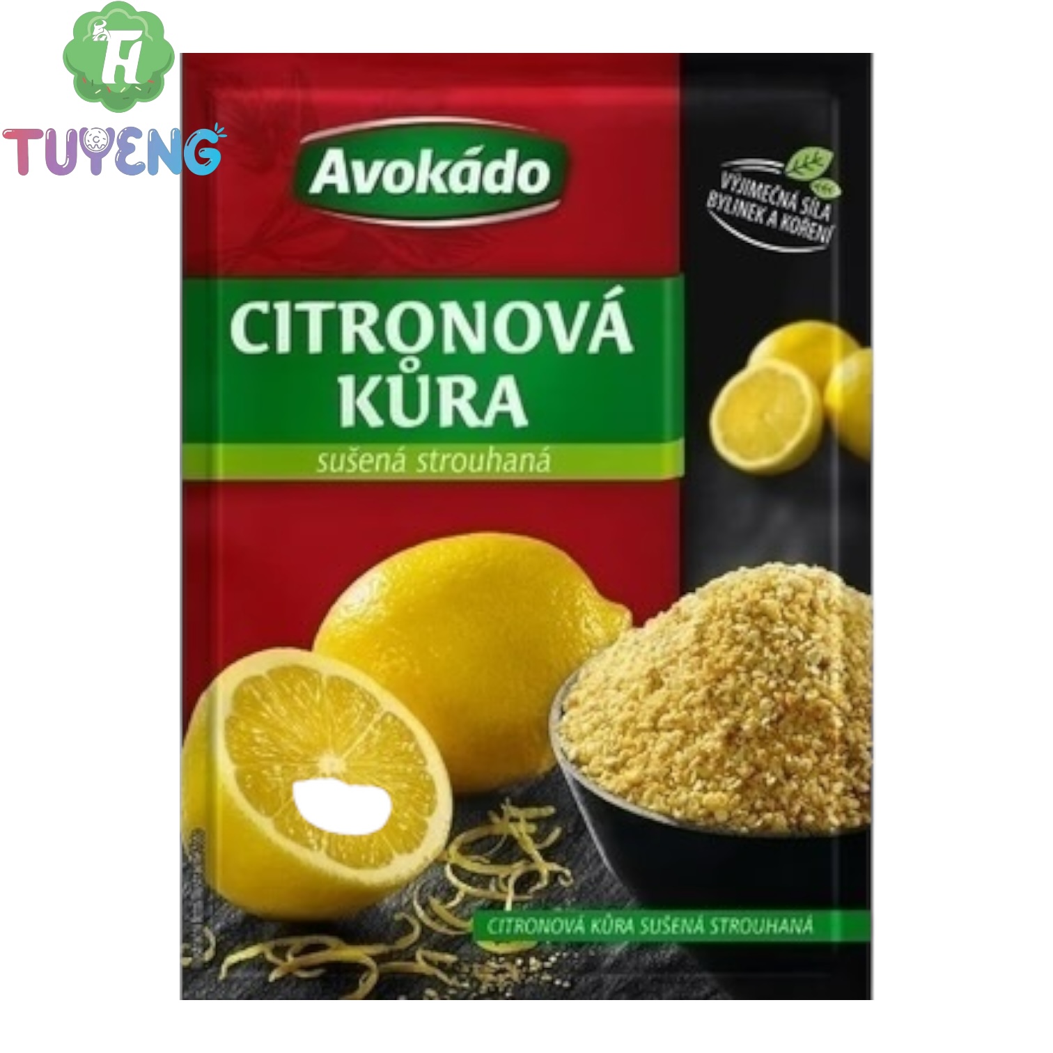 AVOKÁDO Citronová Kůra Sušená Strouhaná 14 g