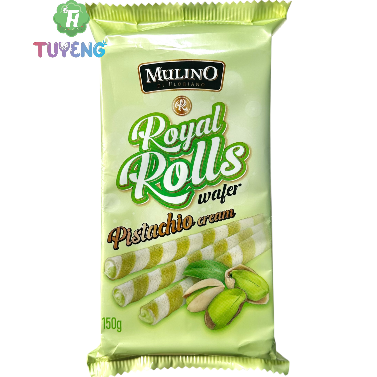 MULINO Royal Rolls Wafer Pistachio Cream 150 g