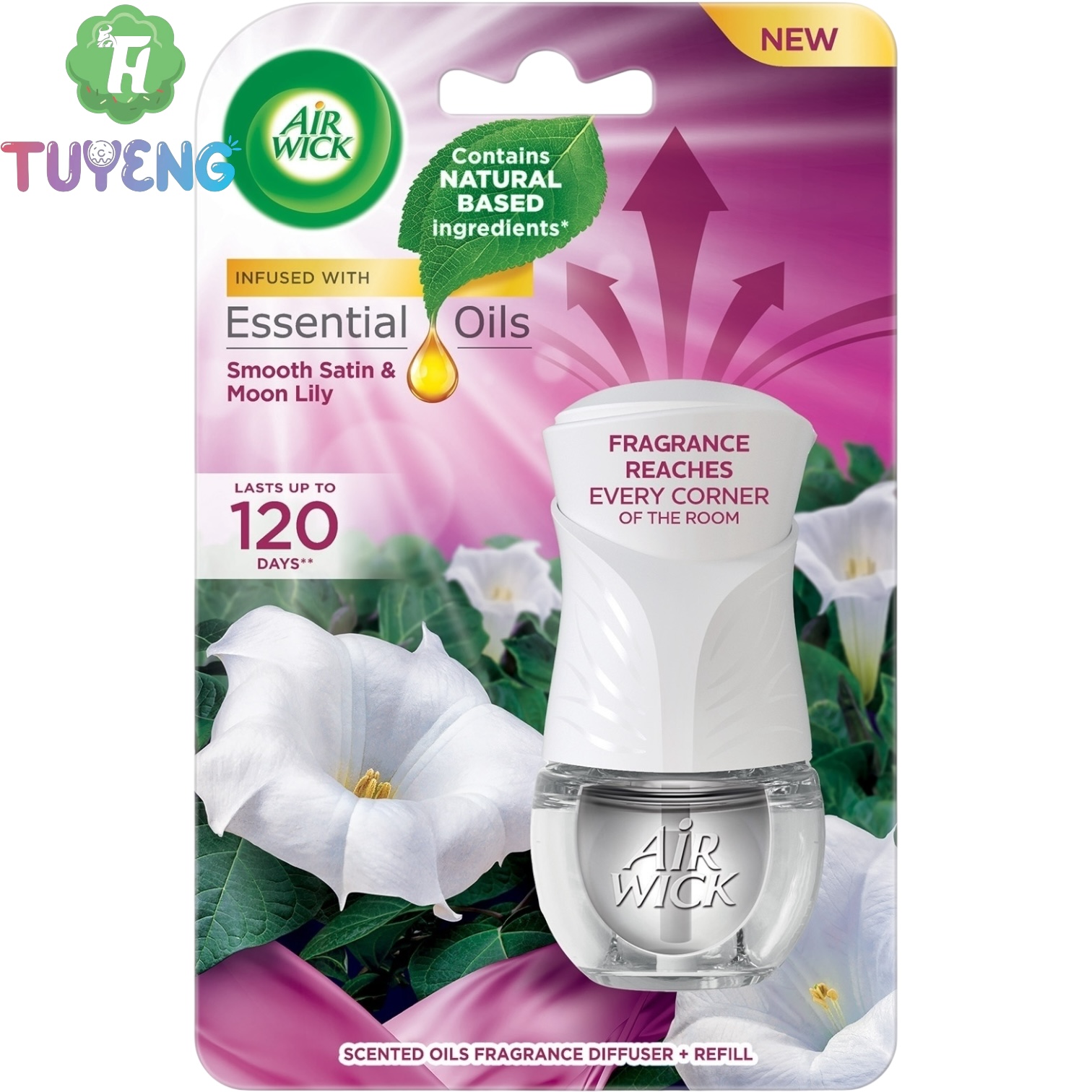 AIRWICK Essential Oils Smooth Satin& Moon Lily 19 ml