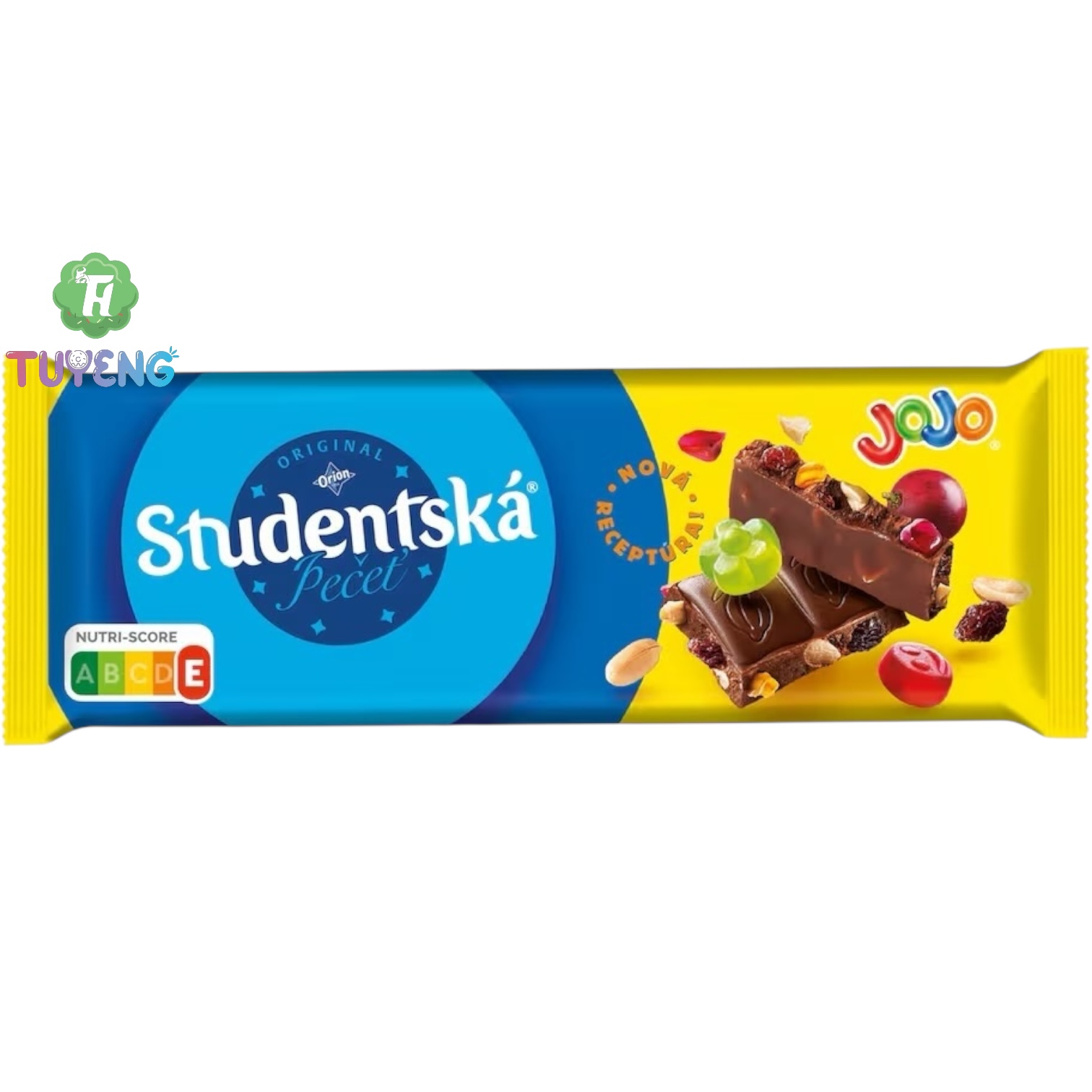 Orion Studentská pečeť Mléčná s JOJO želé arašídy a rozinkami 90 g