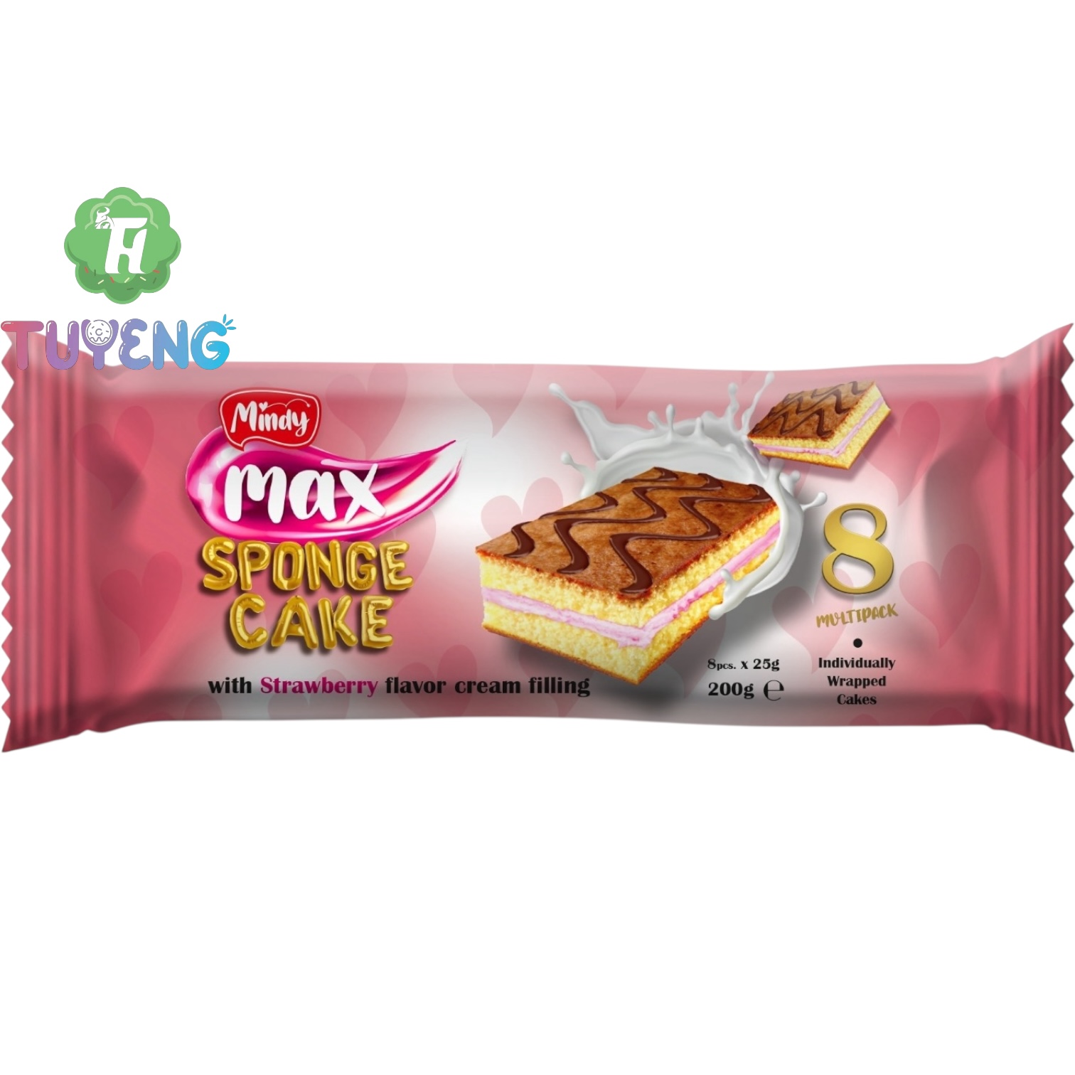 MINDY Max Sponge Cake With Strawberry 200 g